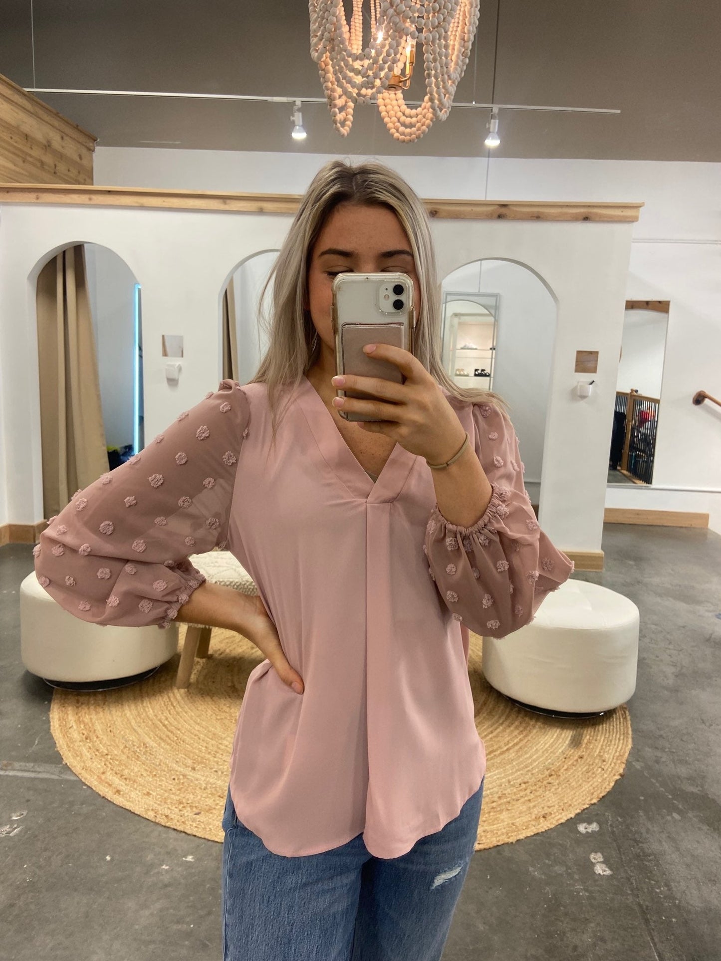 Olivia Dotted Blouse - Arete Style