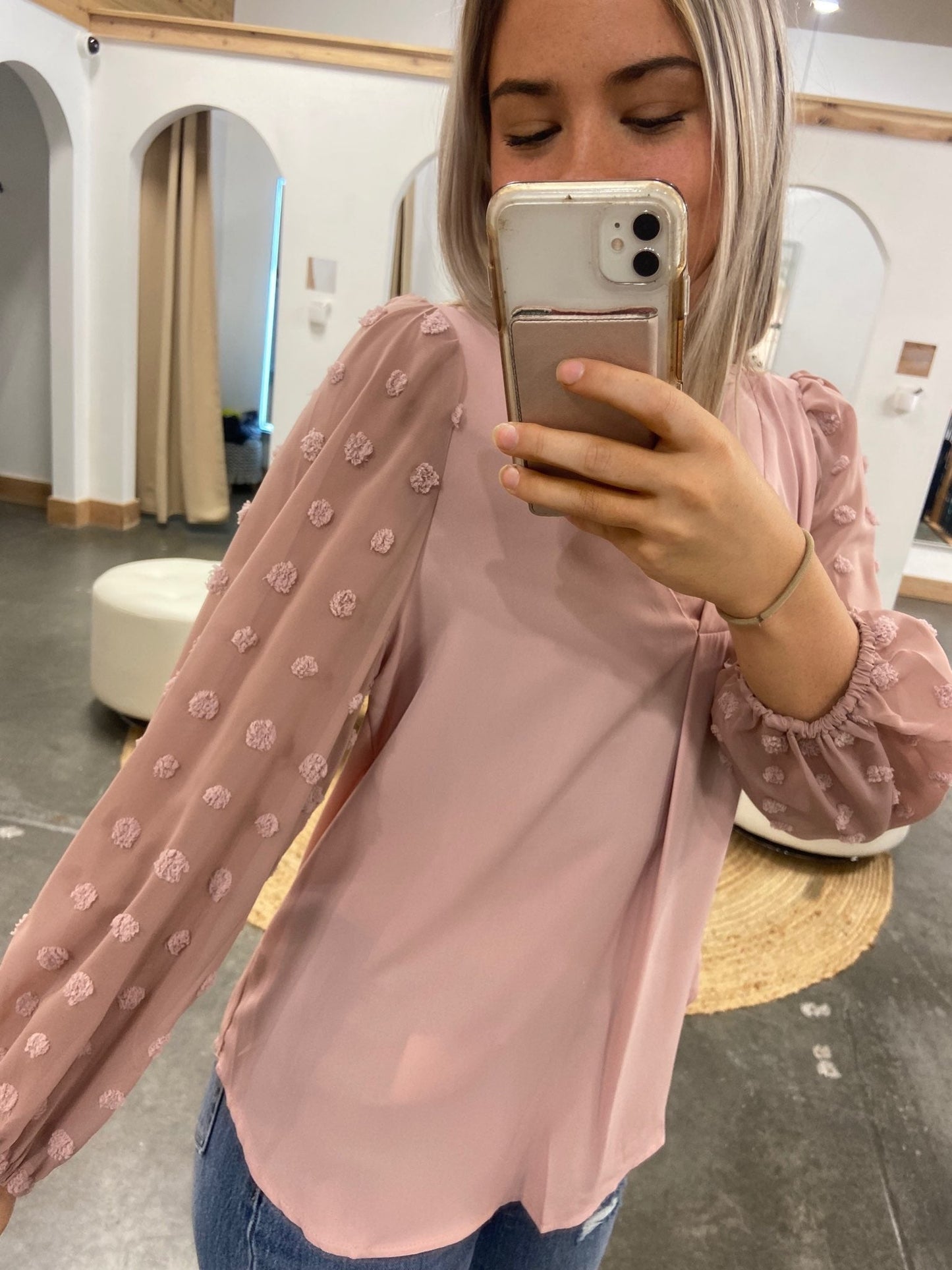 Olivia Dotted Blouse - Arete Style
