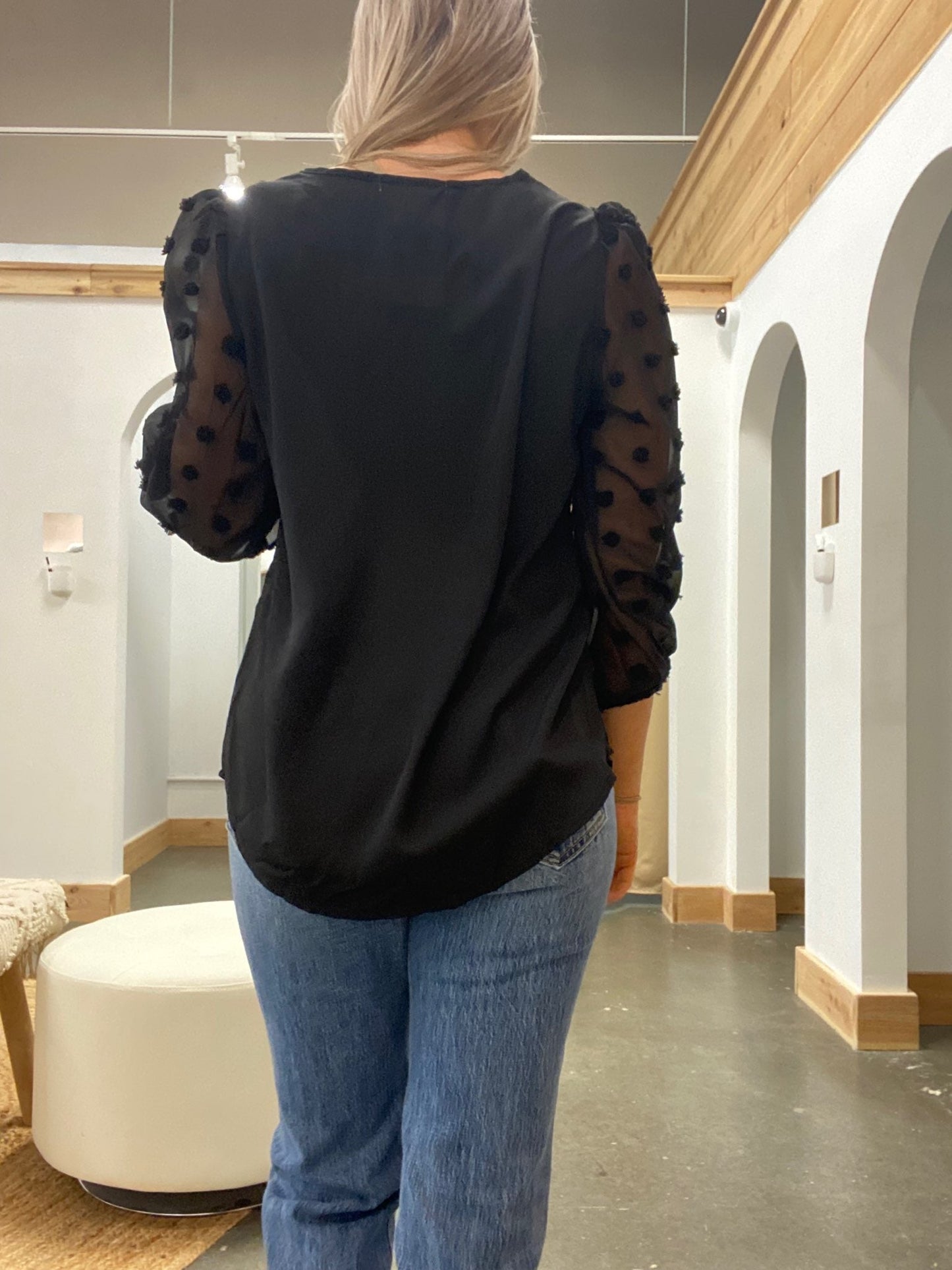 Olivia Dotted Blouse - Arete Style