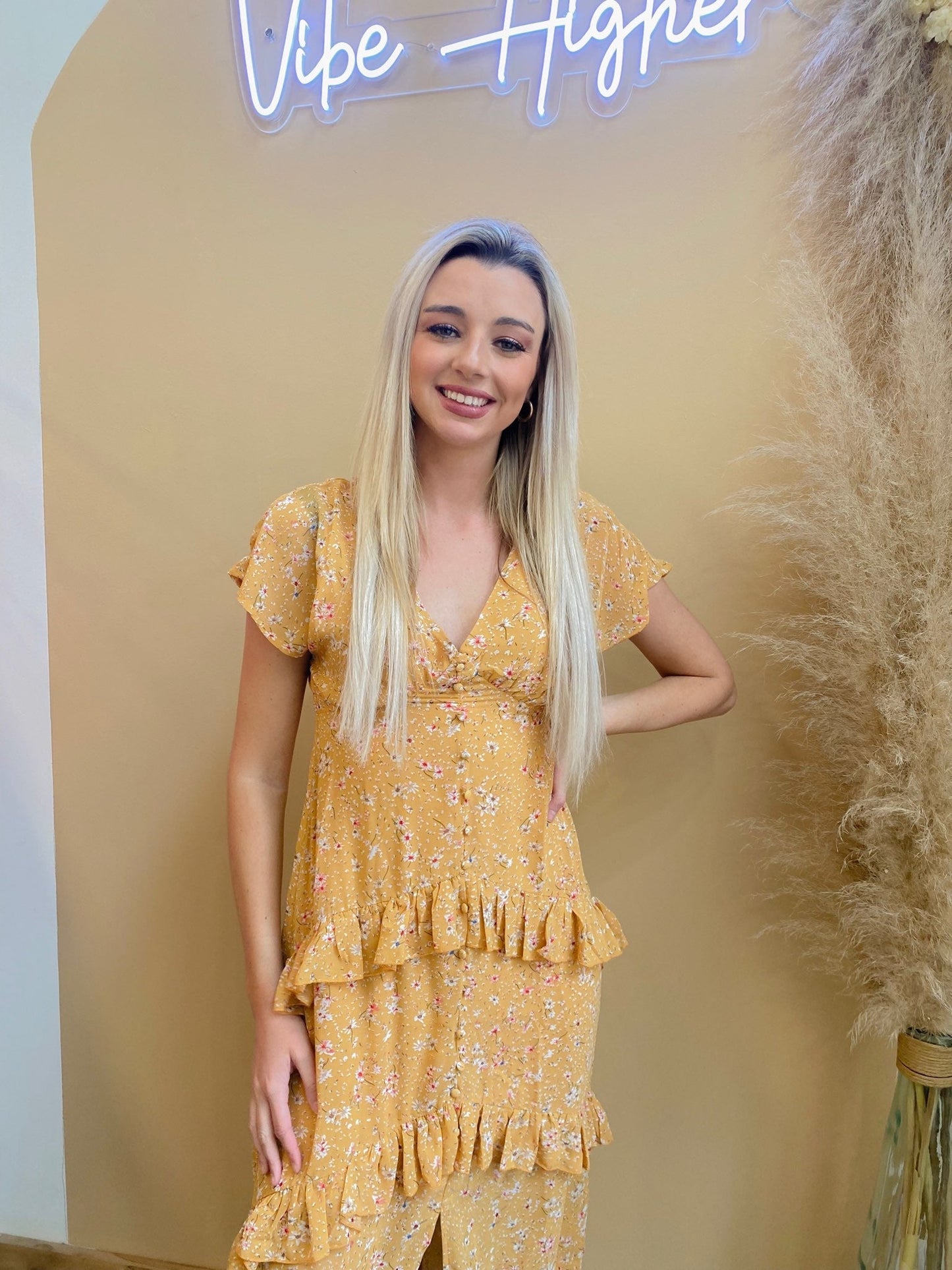 Olsen Tiered Maxi Dress - Arete Style