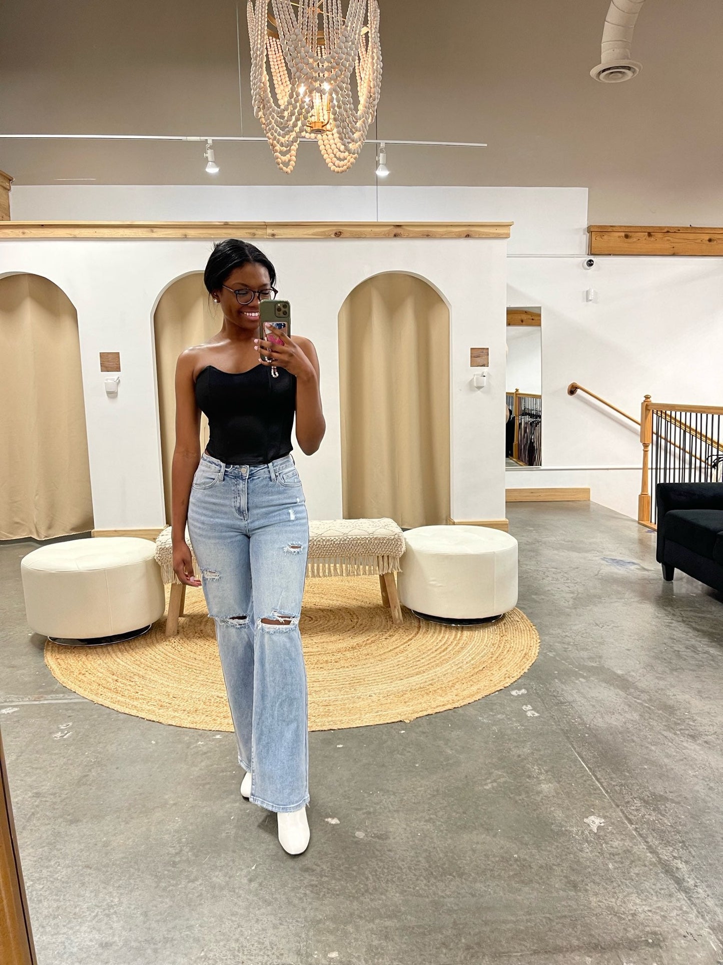 Phoebe High Rise Wide Leg Jeans - Arete Style