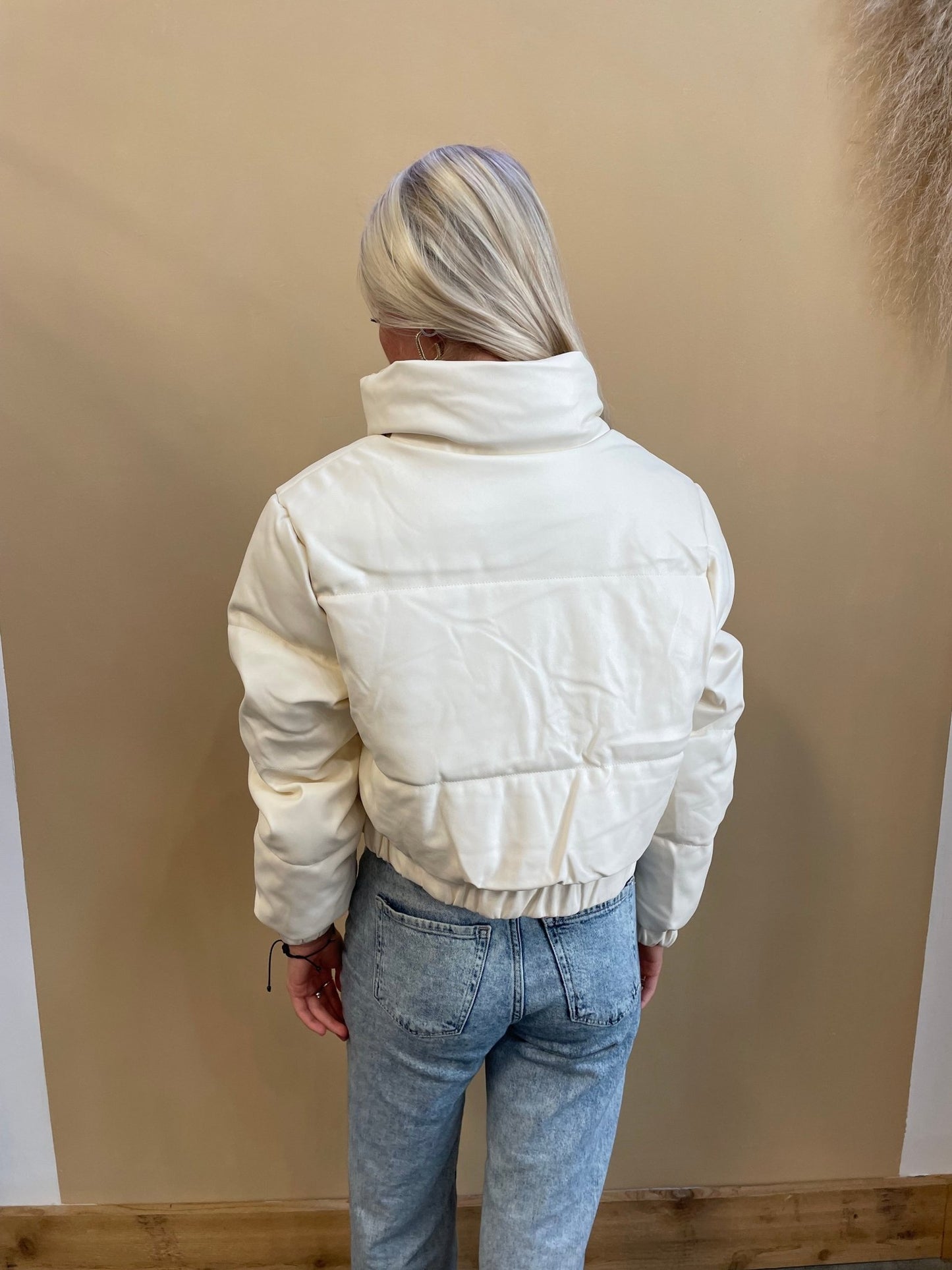 Quinn Faux Leather Puffer - Arete Style