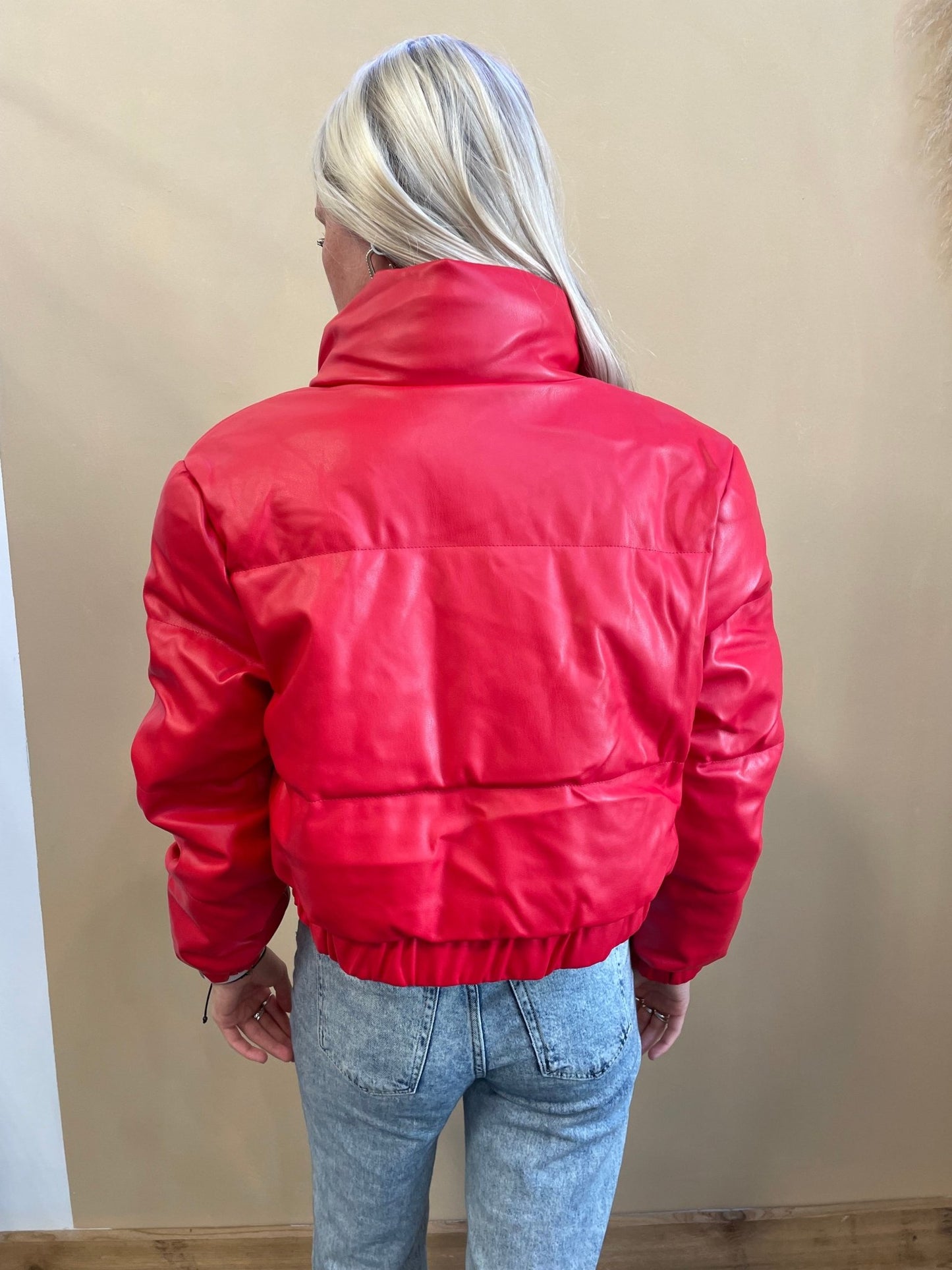 Quinn Faux Leather Puffer - Arete Style