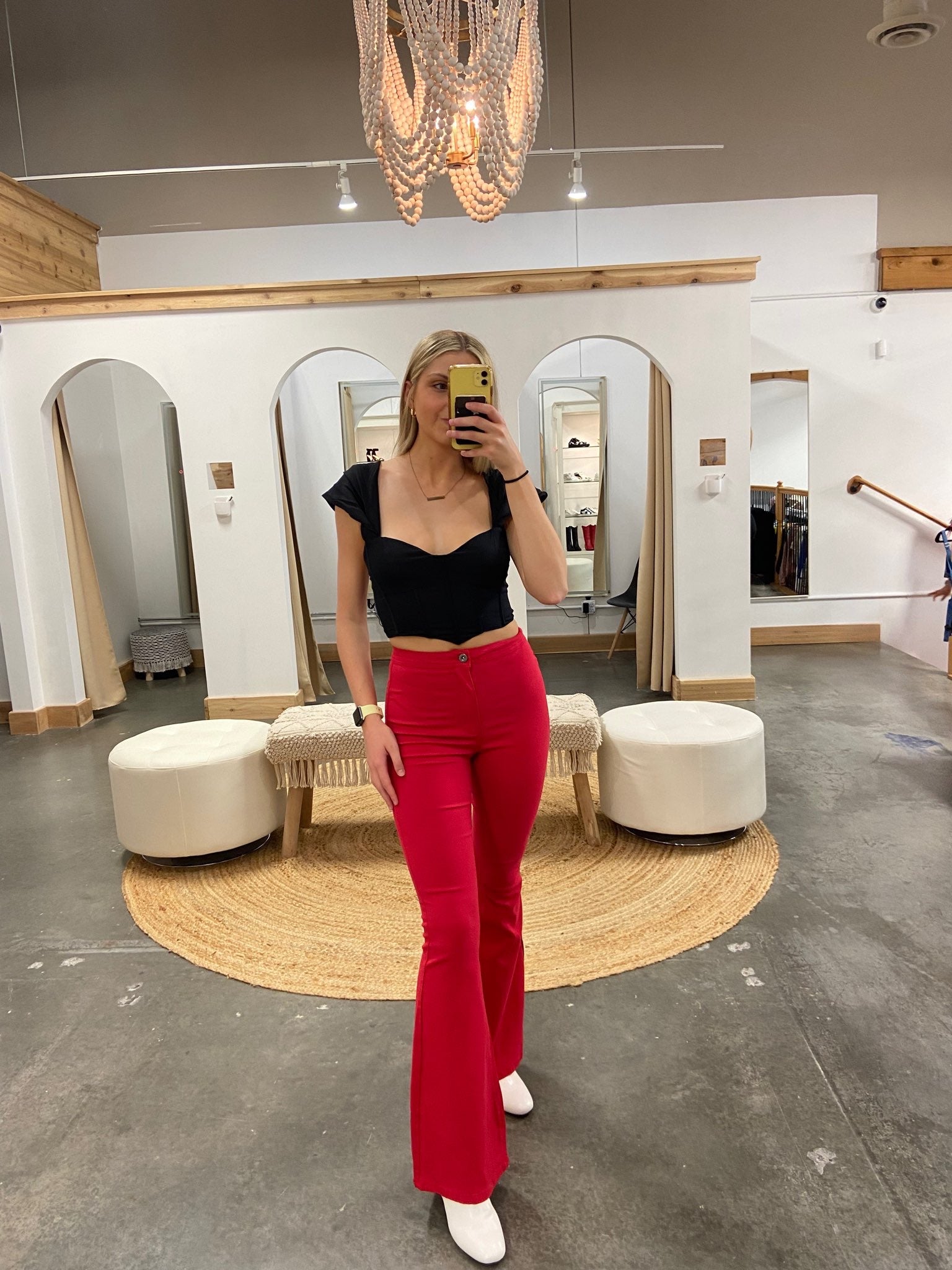 Red Hot Flare Pants