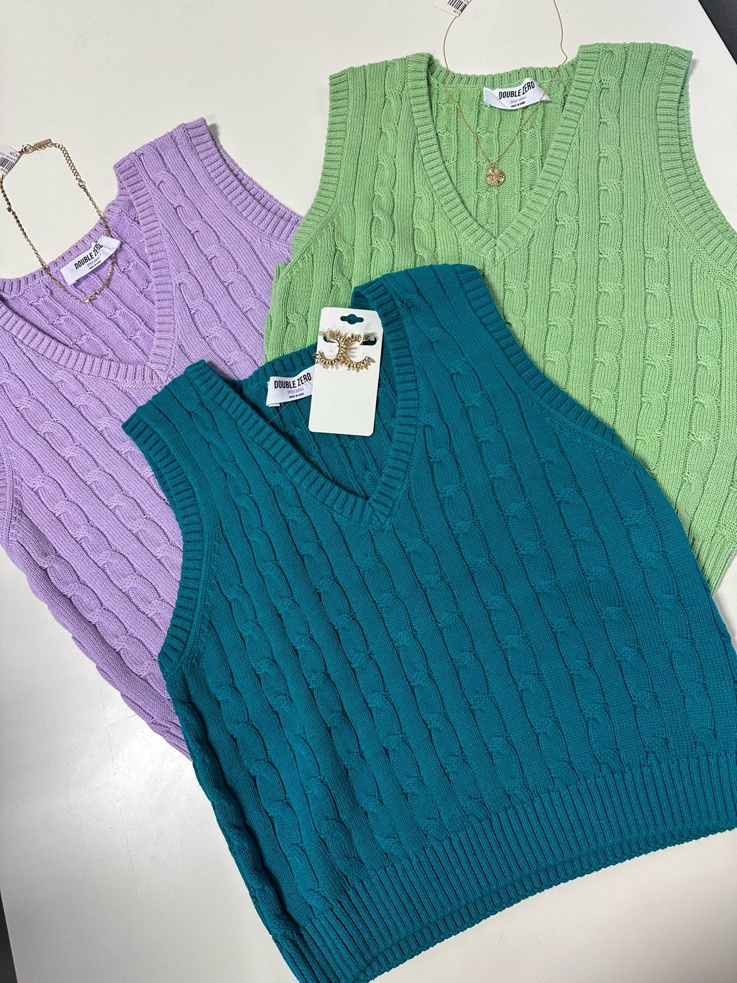 Tay Cropped Sweater Vest - Arete Style