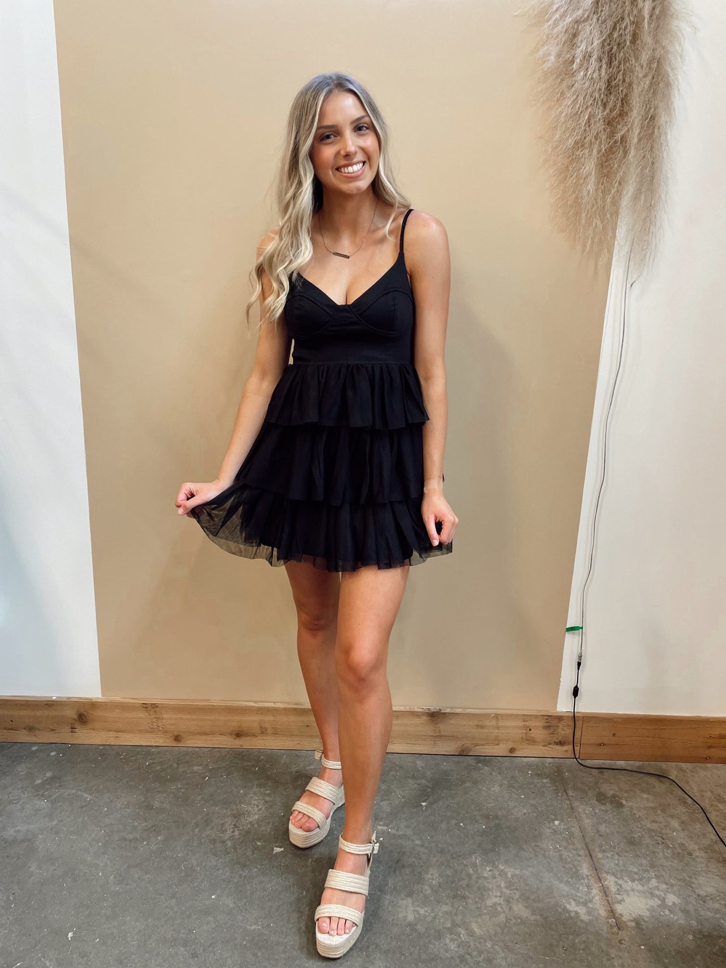 Tessa Ruffle Dress - Arete Style
