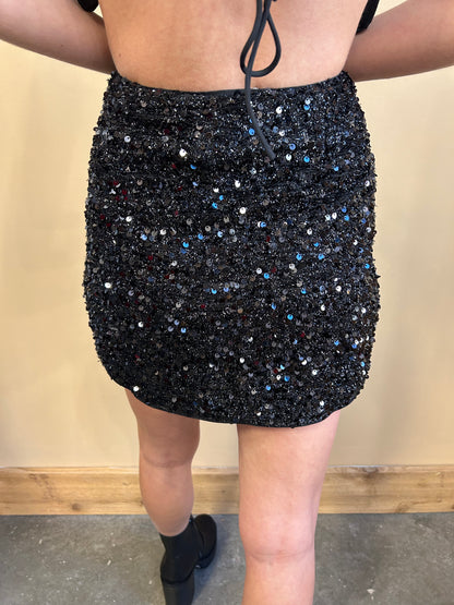 Leah Sequin Skirt - Arete Style