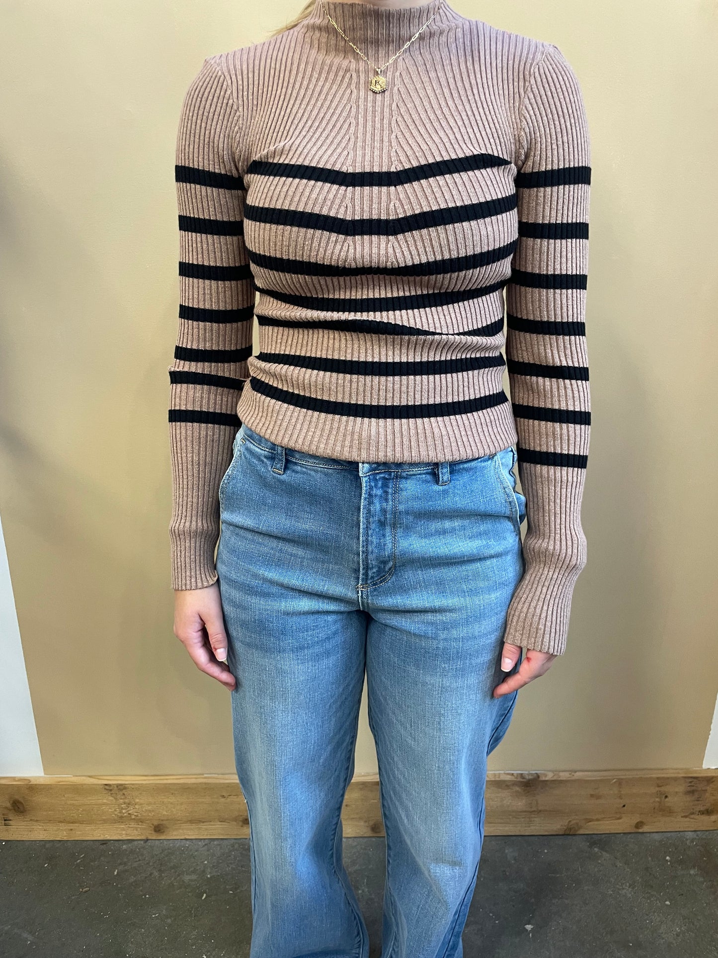 Long Sleeve Stripe Sweater
