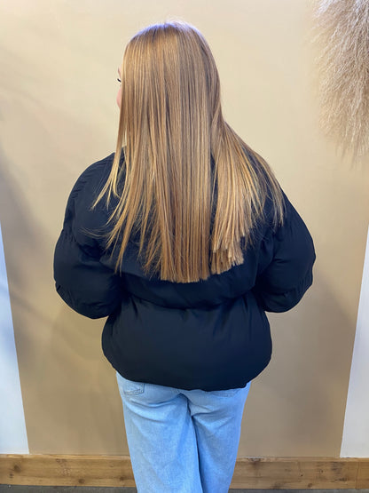 Waist Tie Puffer Jacket