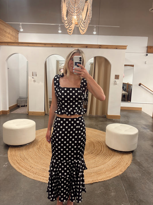 Kelsey Polka Dot Top