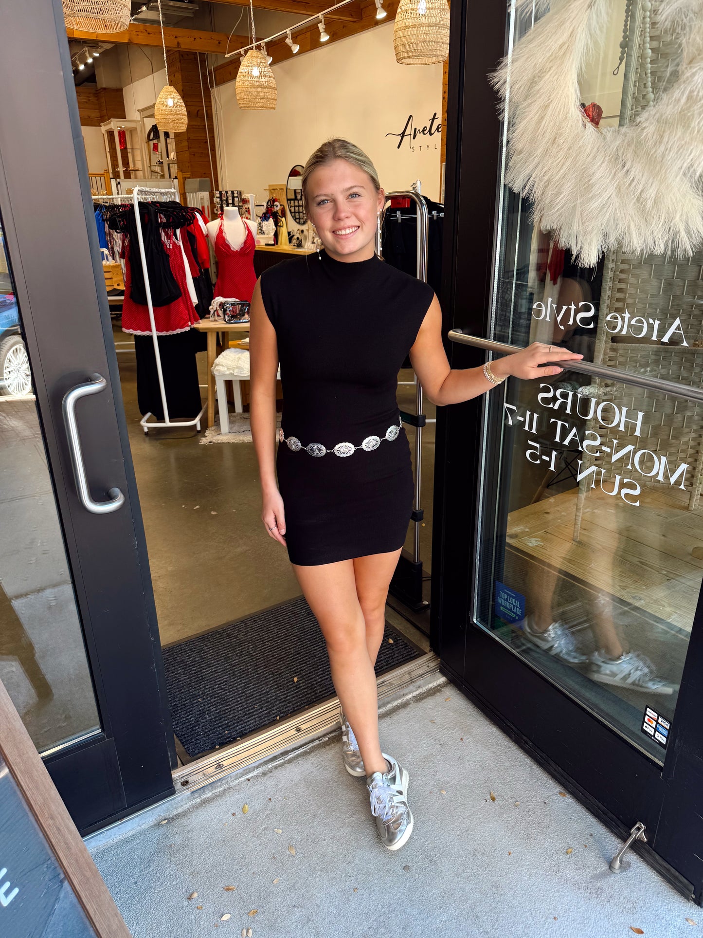 Celeste Mock Neck Dress