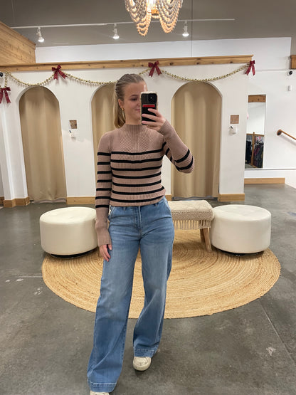 Long Sleeve Stripe Sweater
