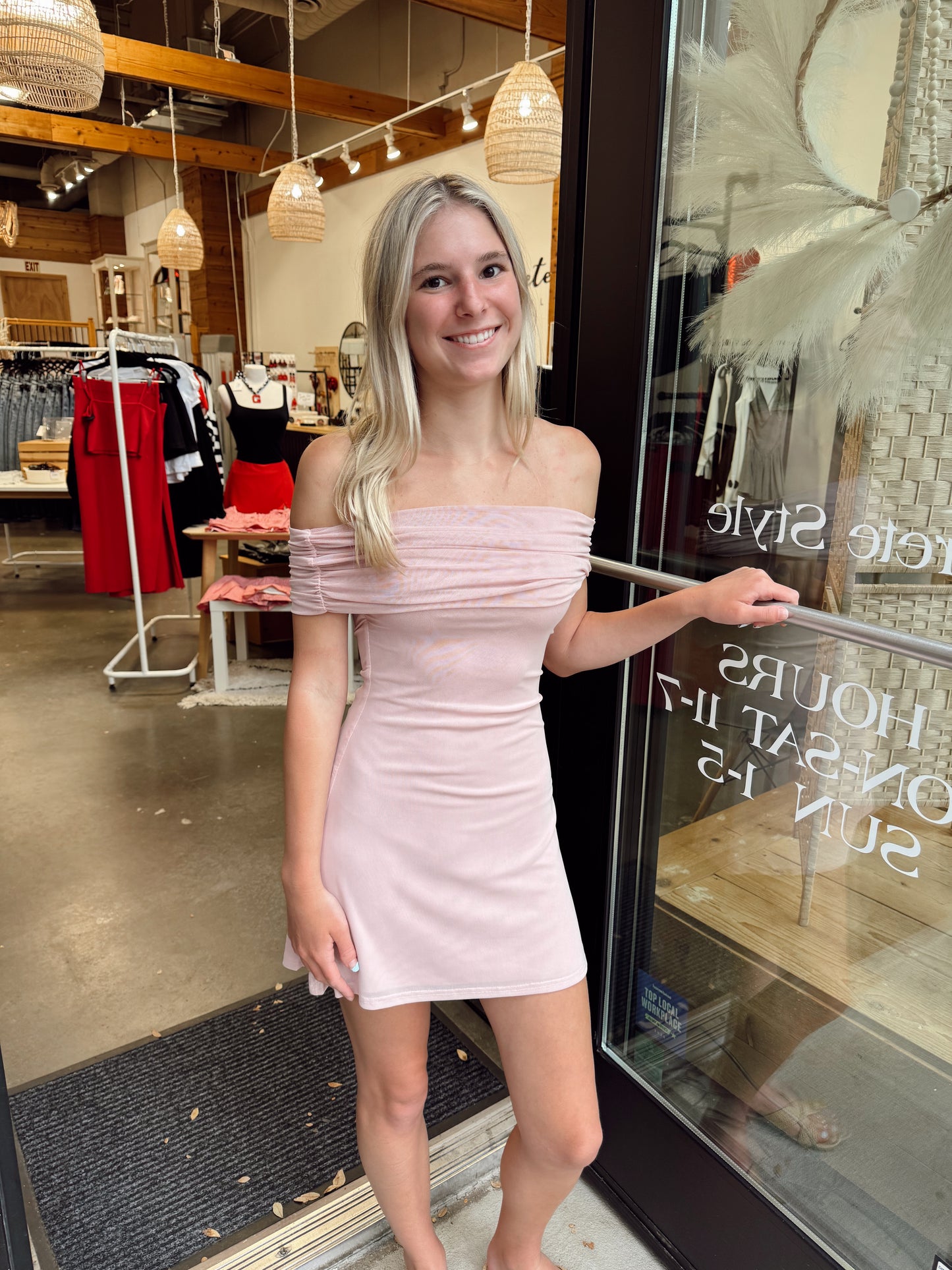 Piper Mesh Mini Dress