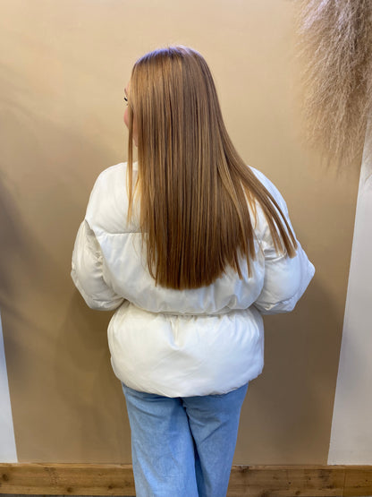 Waist Tie Puffer Jacket