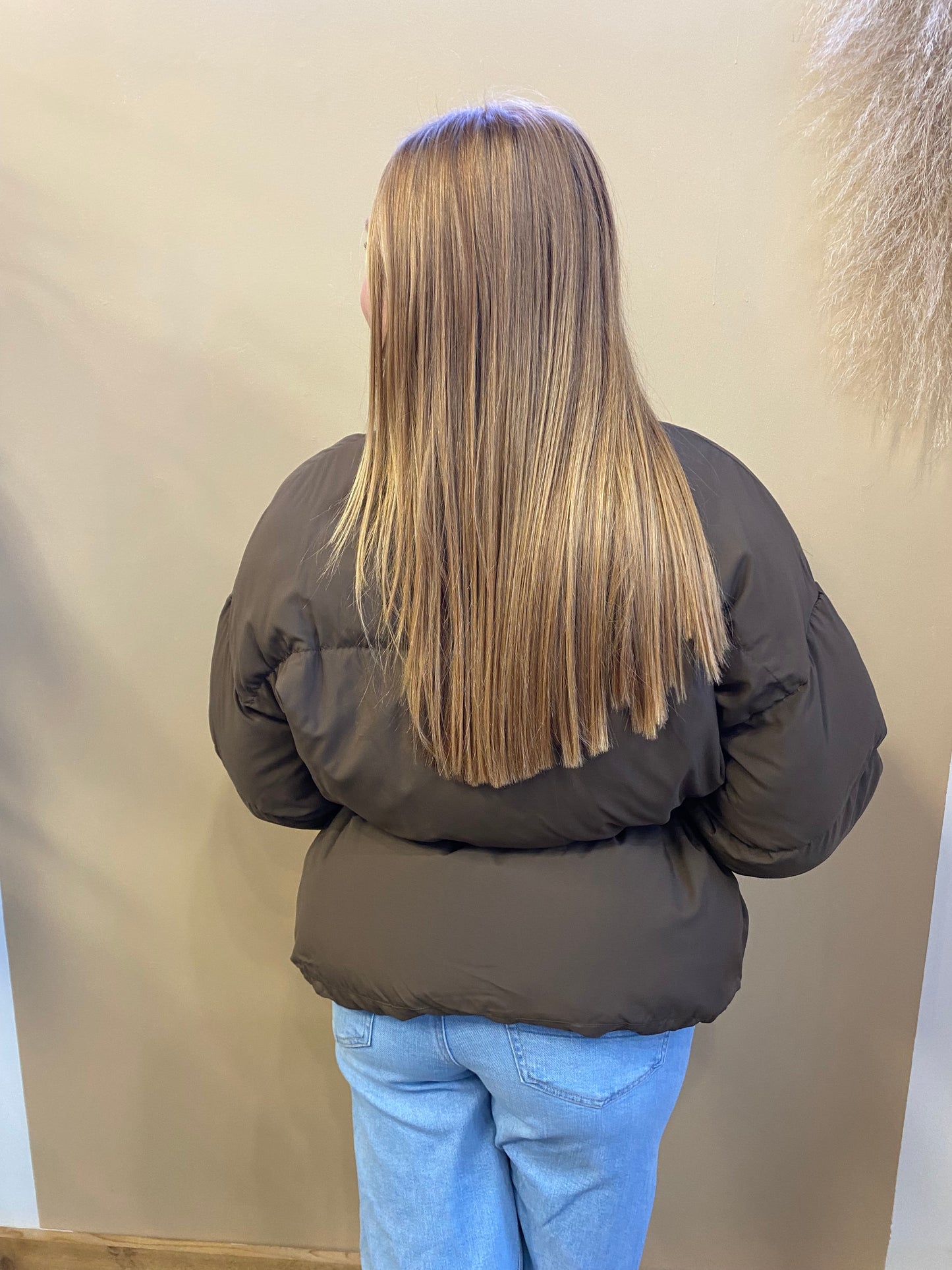 Waist Tie Puffer Jacket