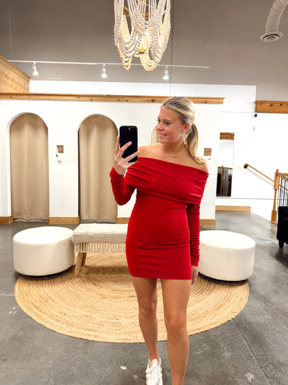 Beth Open Shoulder Dress