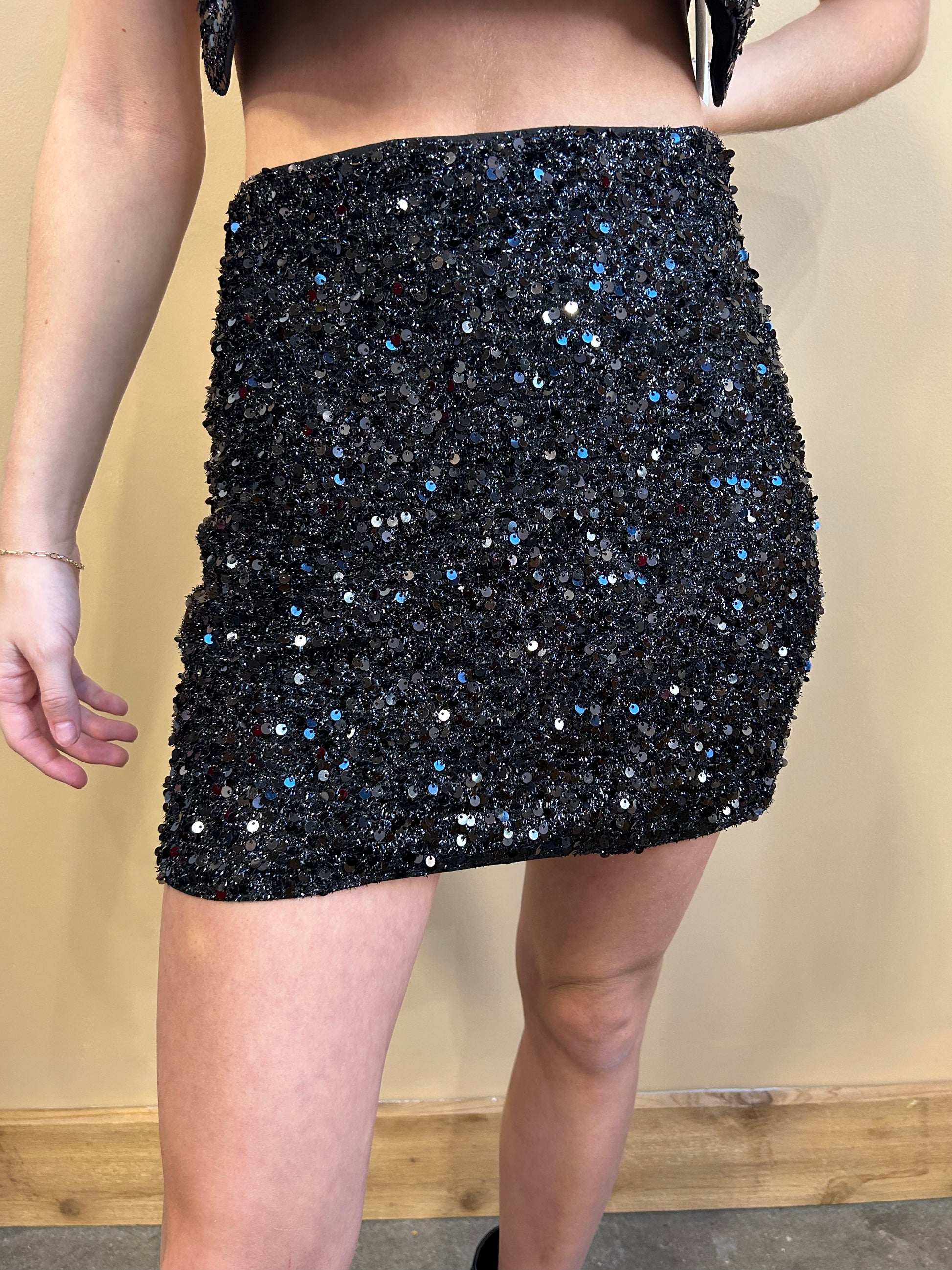 Leah Sequin Skirt - Arete Style