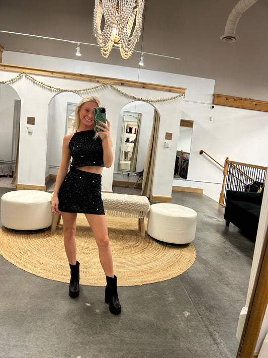 Leah Sequin Skirt