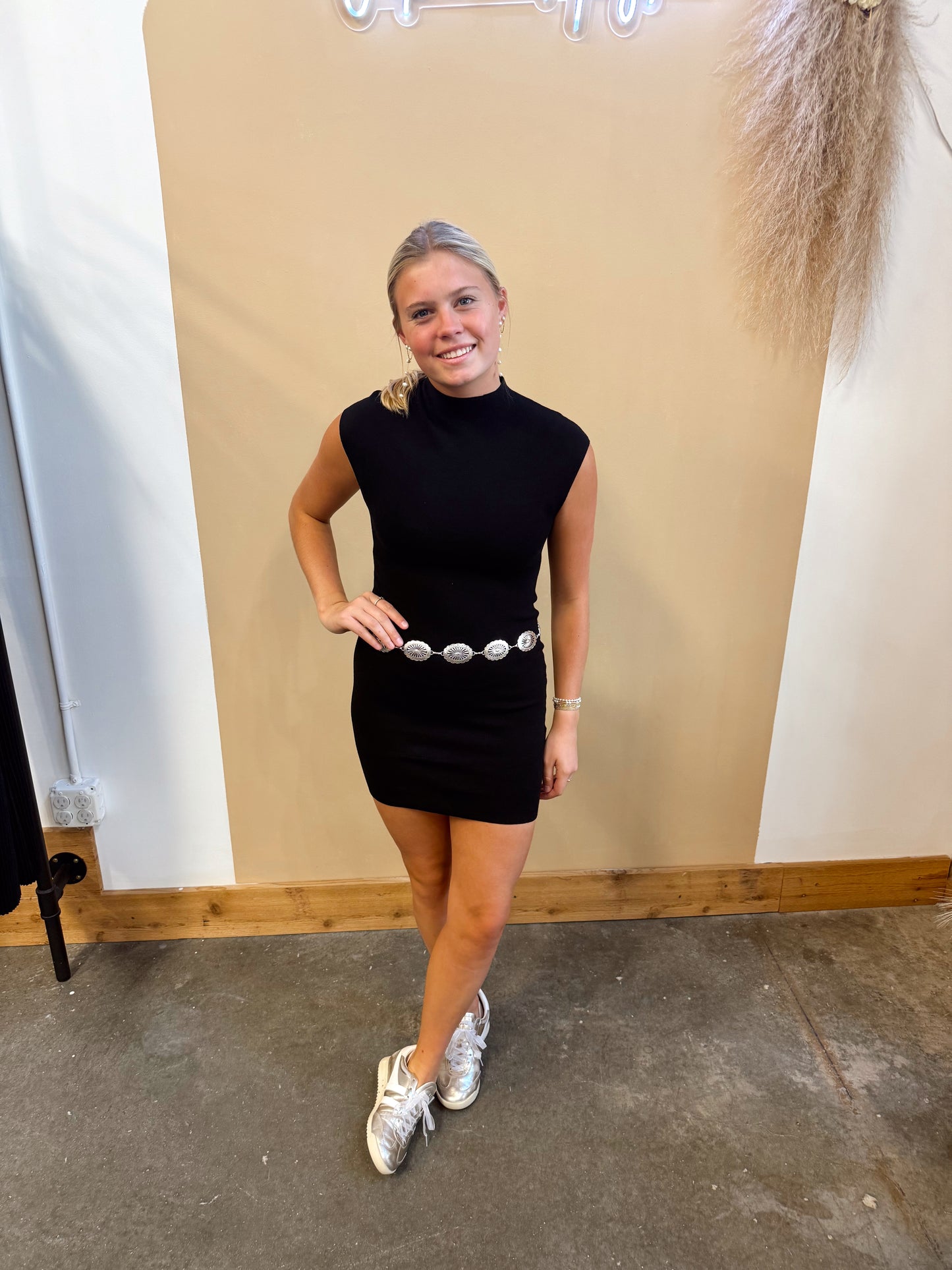 Celeste Mock Neck Dress