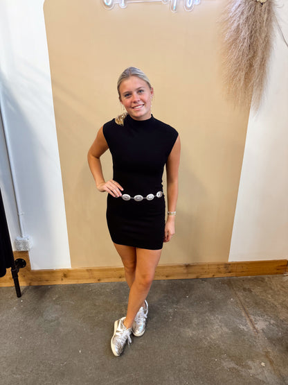 Celeste Mock Neck Dress