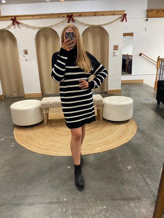 Stripe Sweater Dress