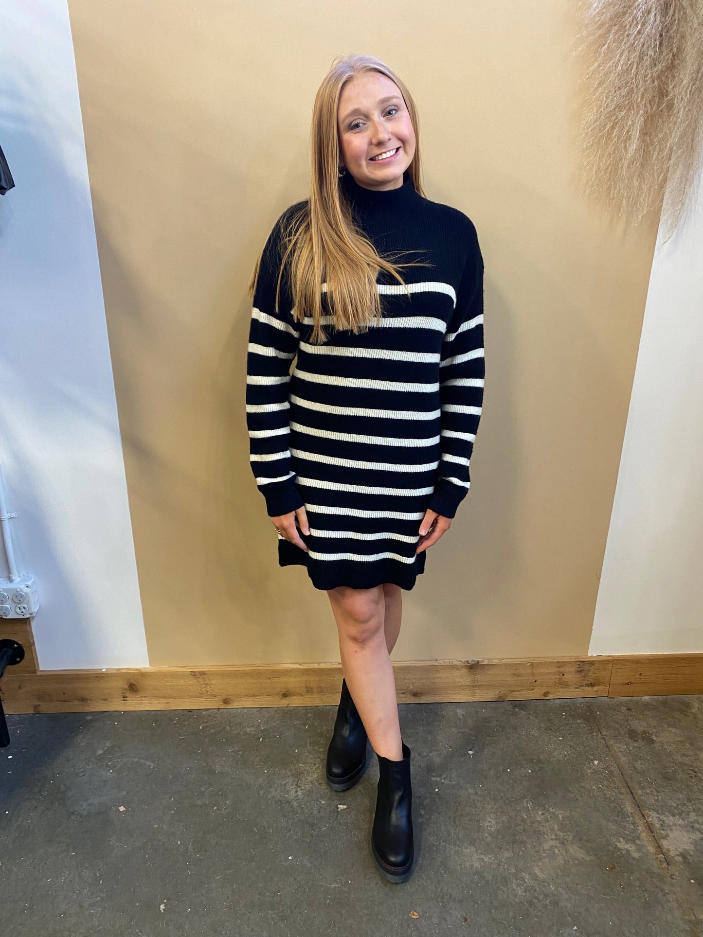 Stripe Sweater Dress