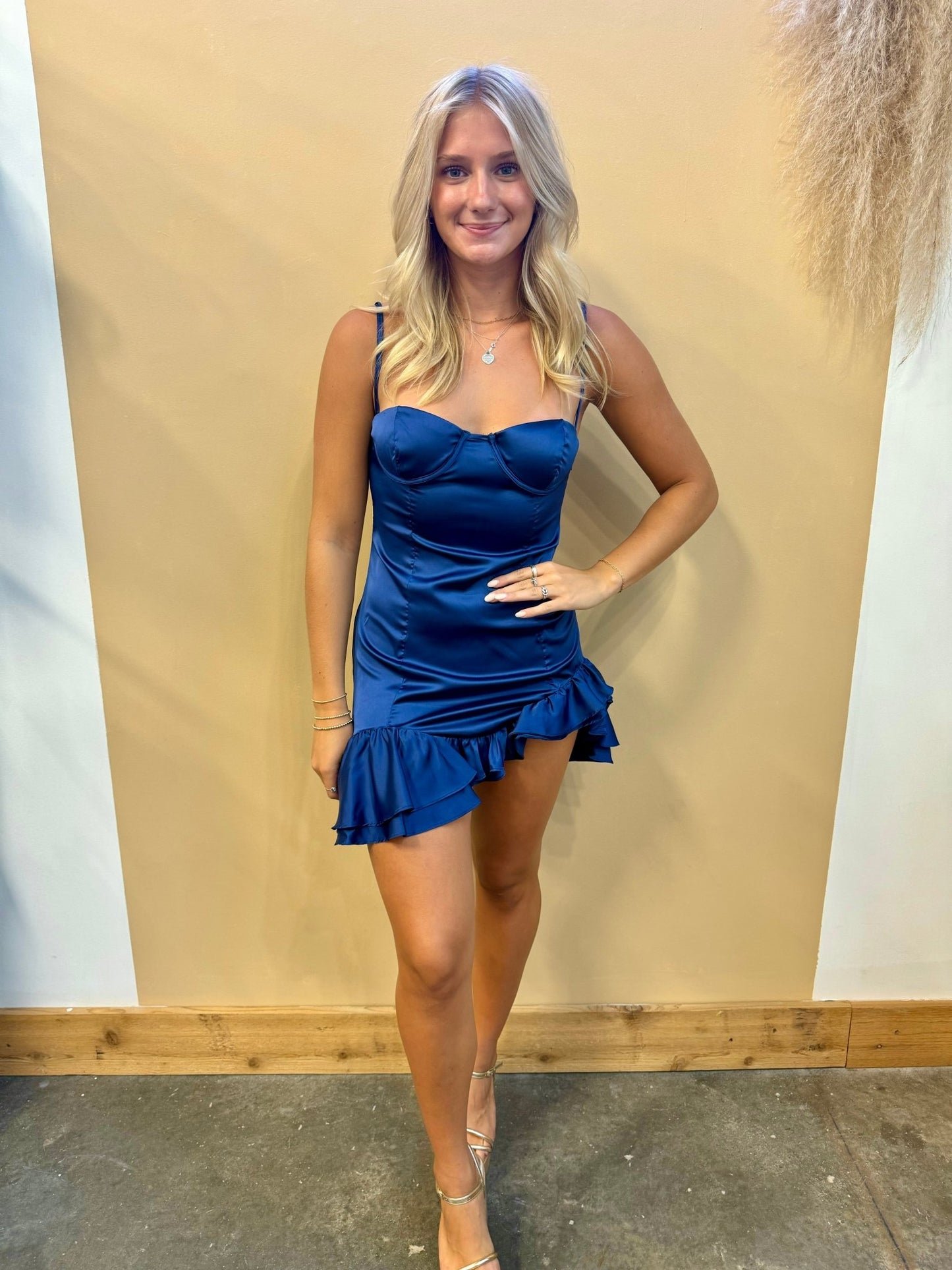 Ava Satin Dress - Arete Style