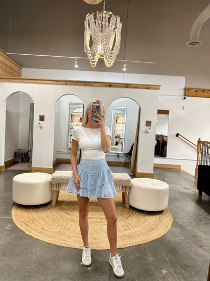 Campbell Ruffle Lace Skirt - Arete Style