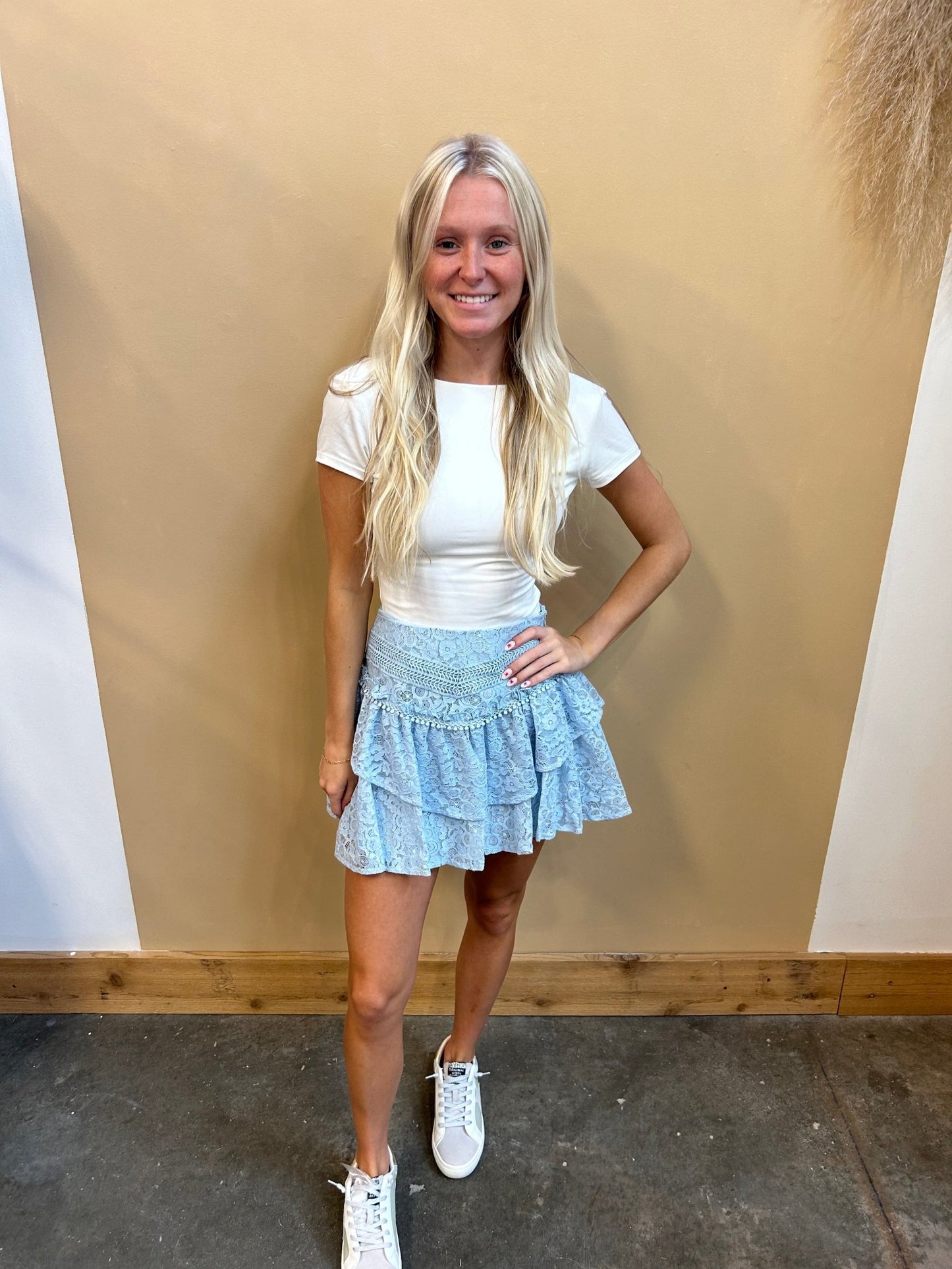 Campbell Ruffle Lace Skirt - Arete Style