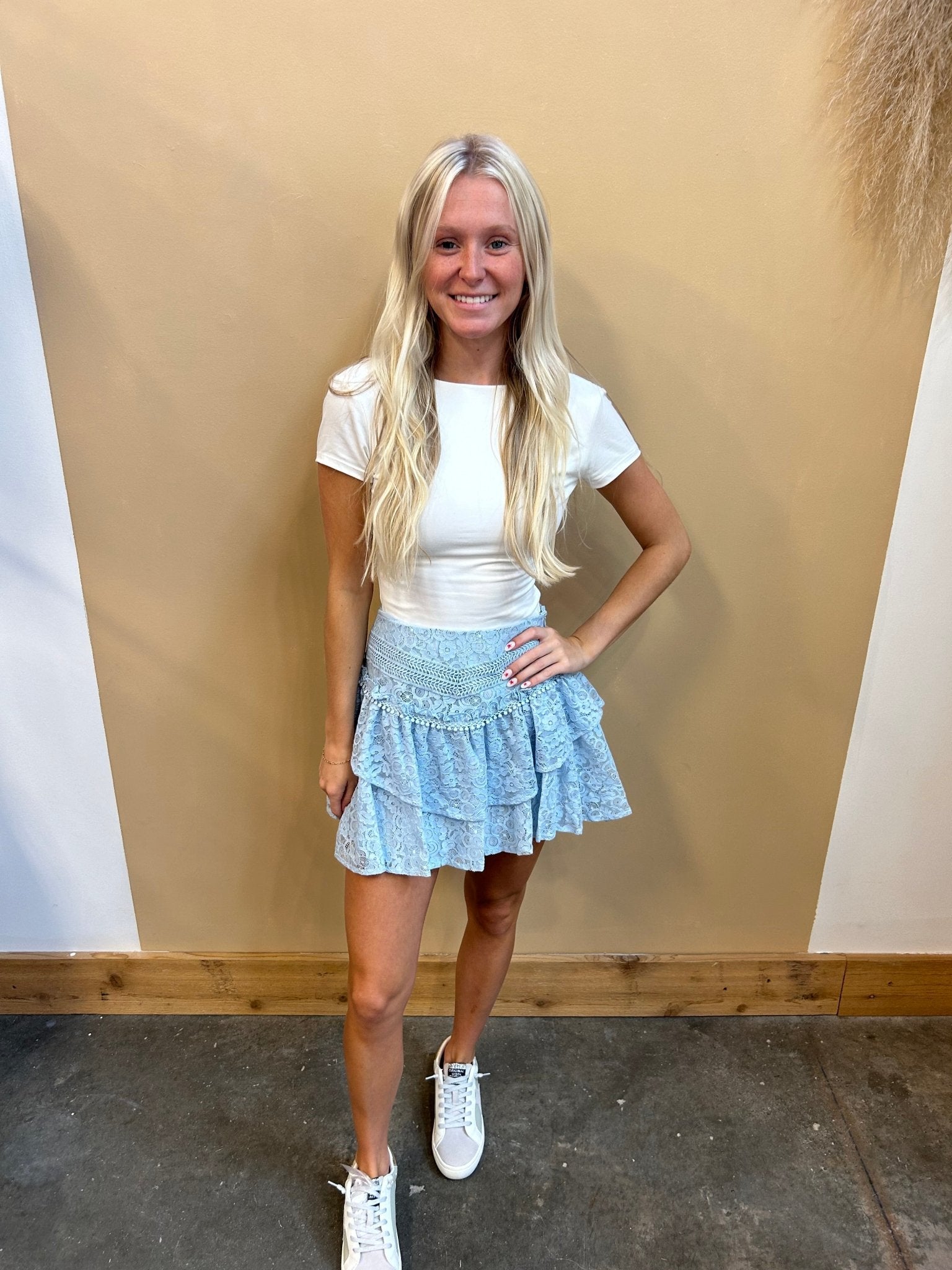 Campbell Ruffle Lace Skirt - Arete Style