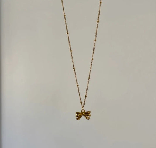 Chansuttpearls Bow Necklace - Arete Style