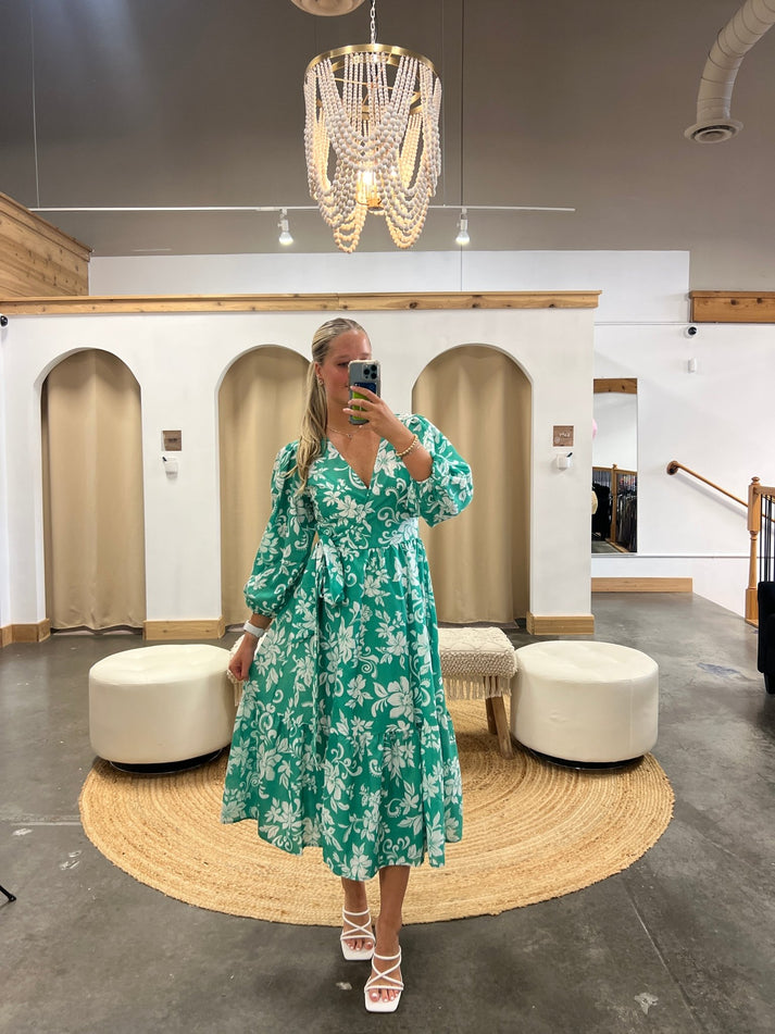 Emma™ Violet Bloom Midi Dress main image 0