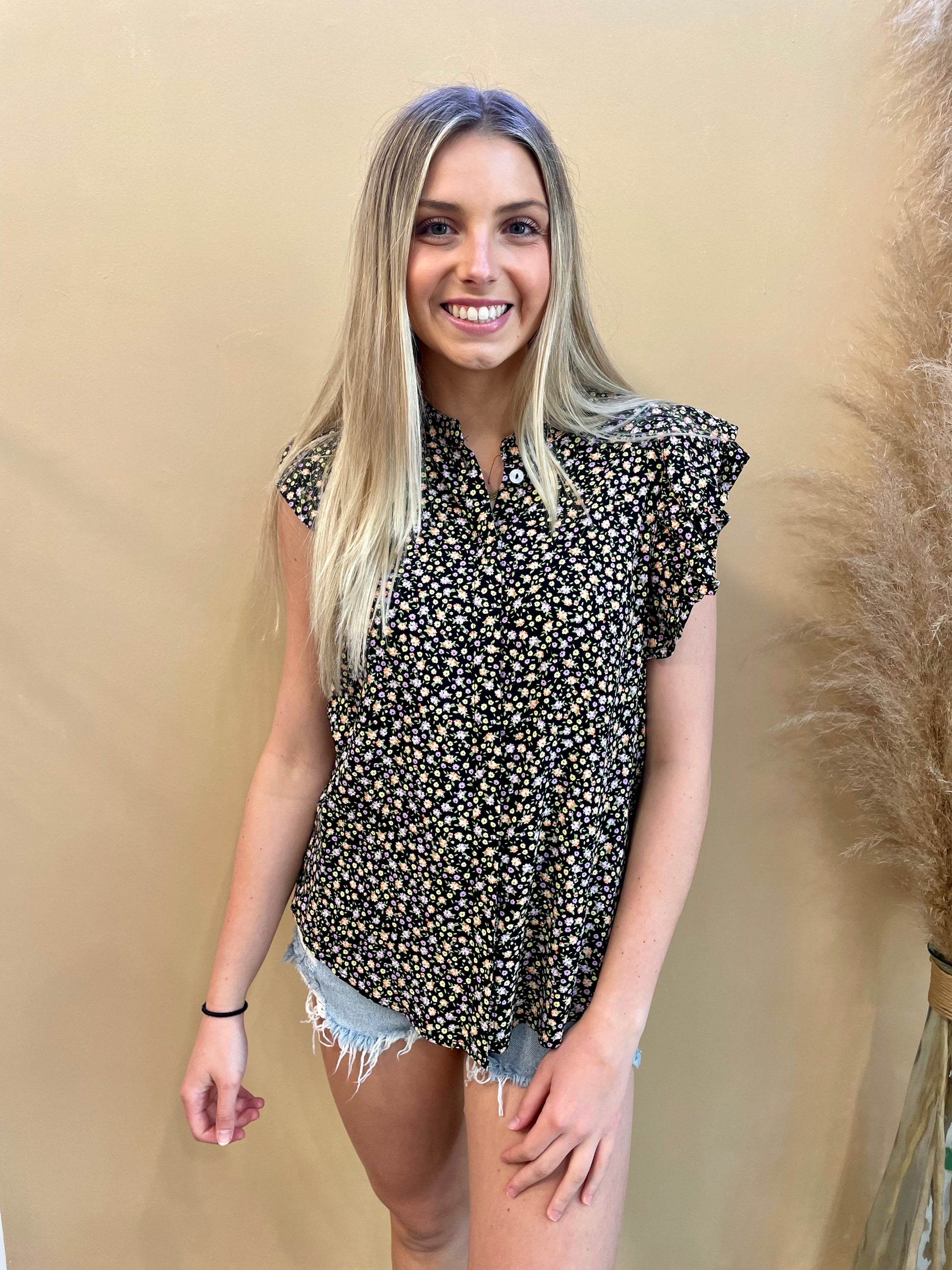 Natalie Floral Blouse - Arete Style