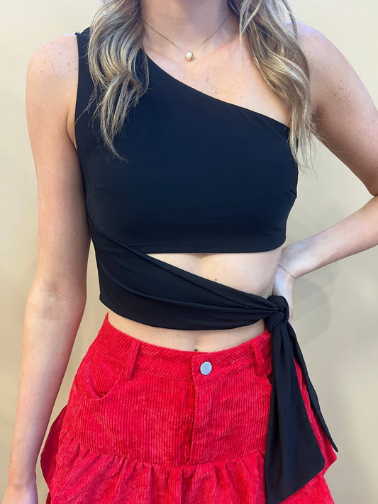 One Shoulder Tie Top - Arete Style