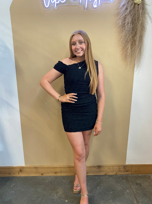 Tara Textured Dress - Arete Style