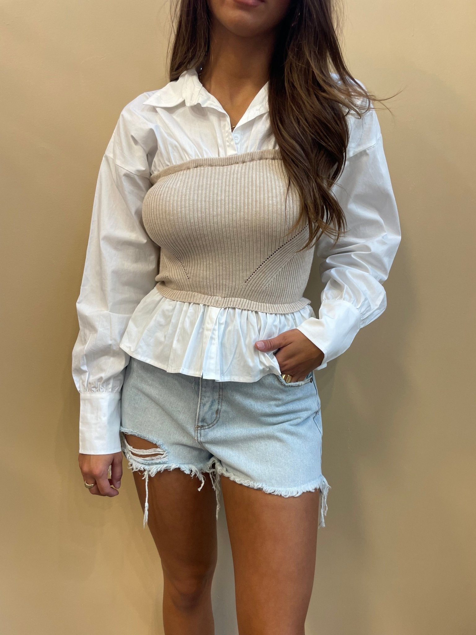 Bella Button Down Corset Top - Arete Style