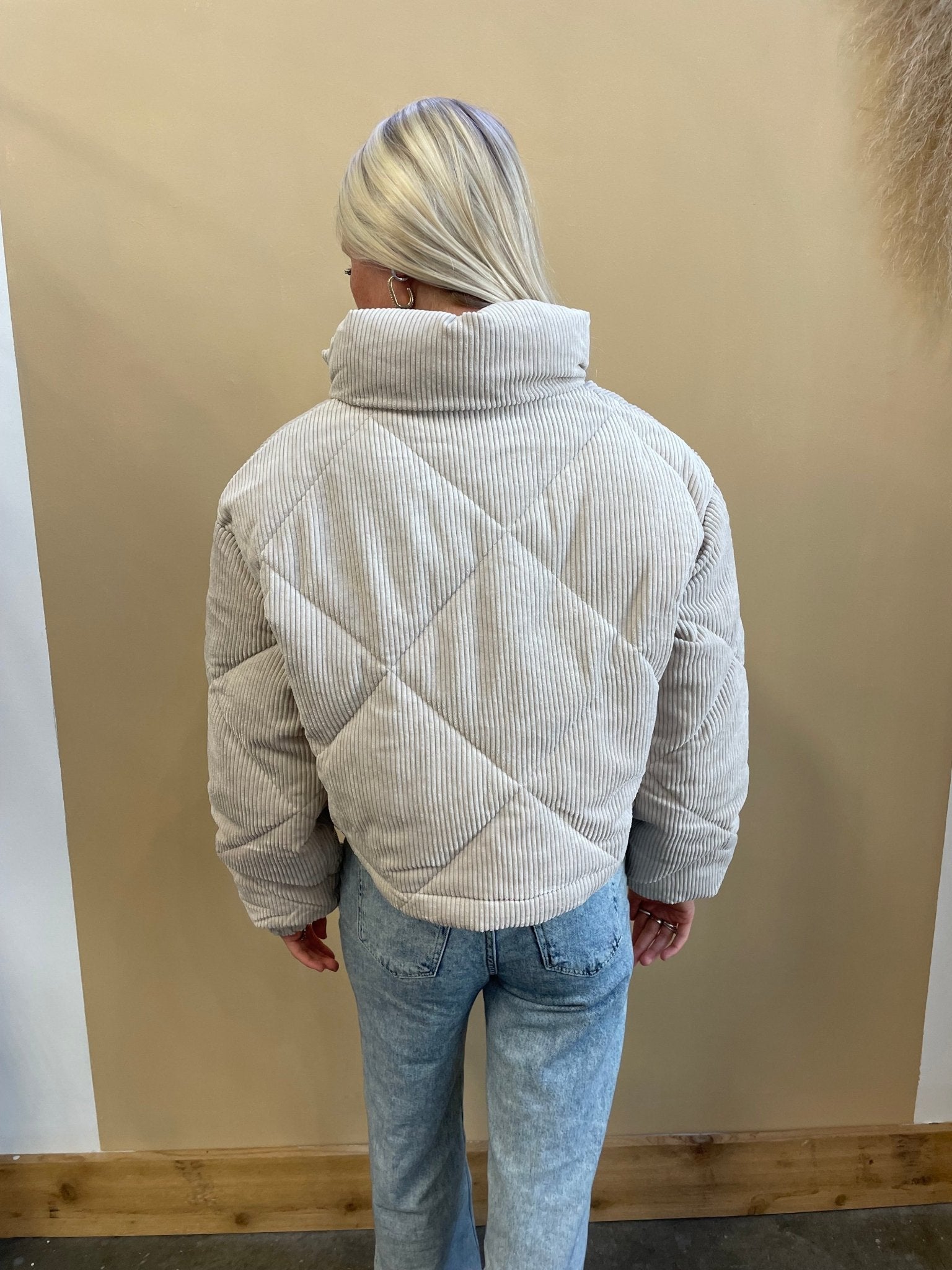 Corduroy Cropped Jacket - Arete Style