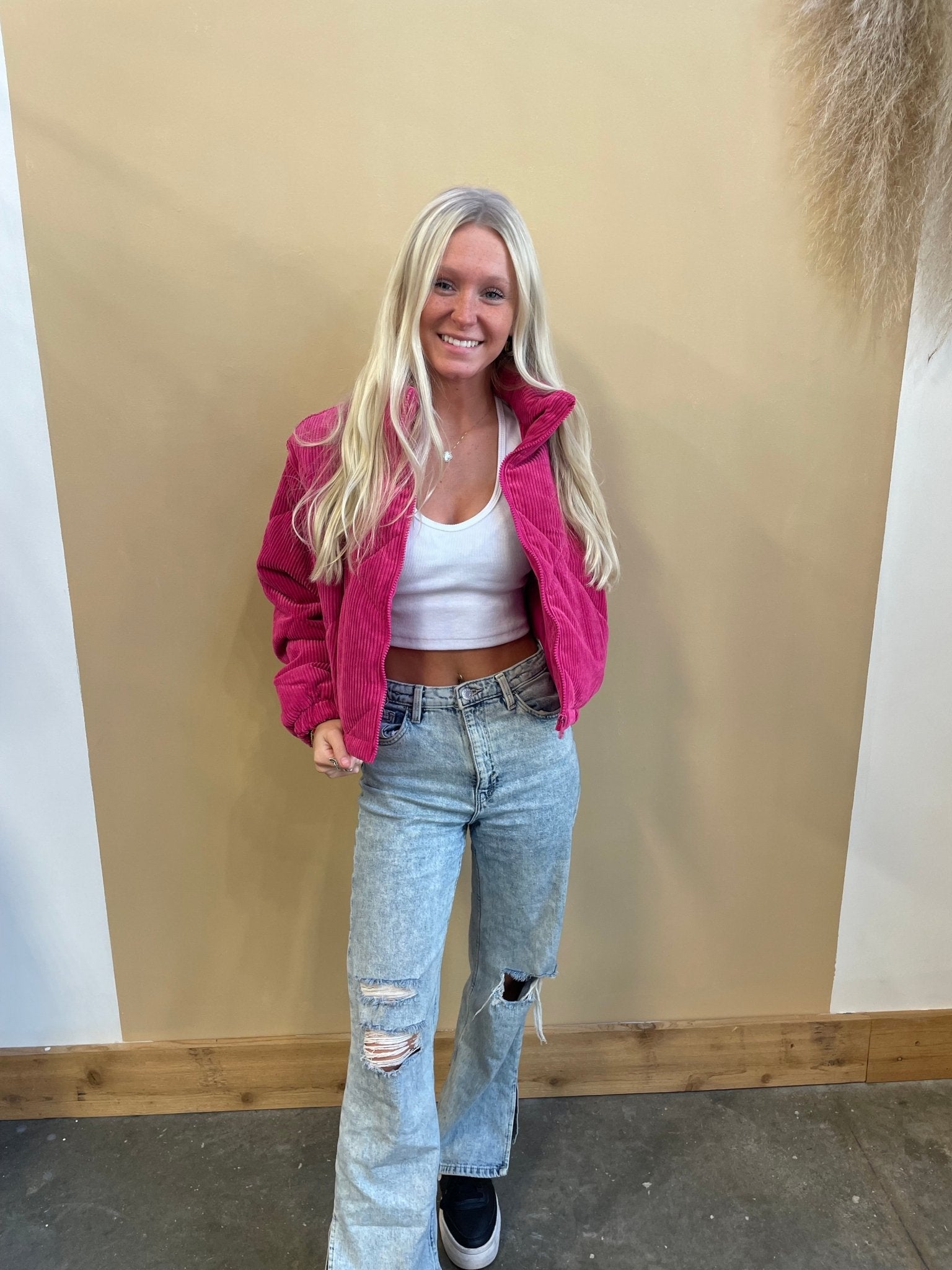 Corduroy Cropped Jacket - Arete Style