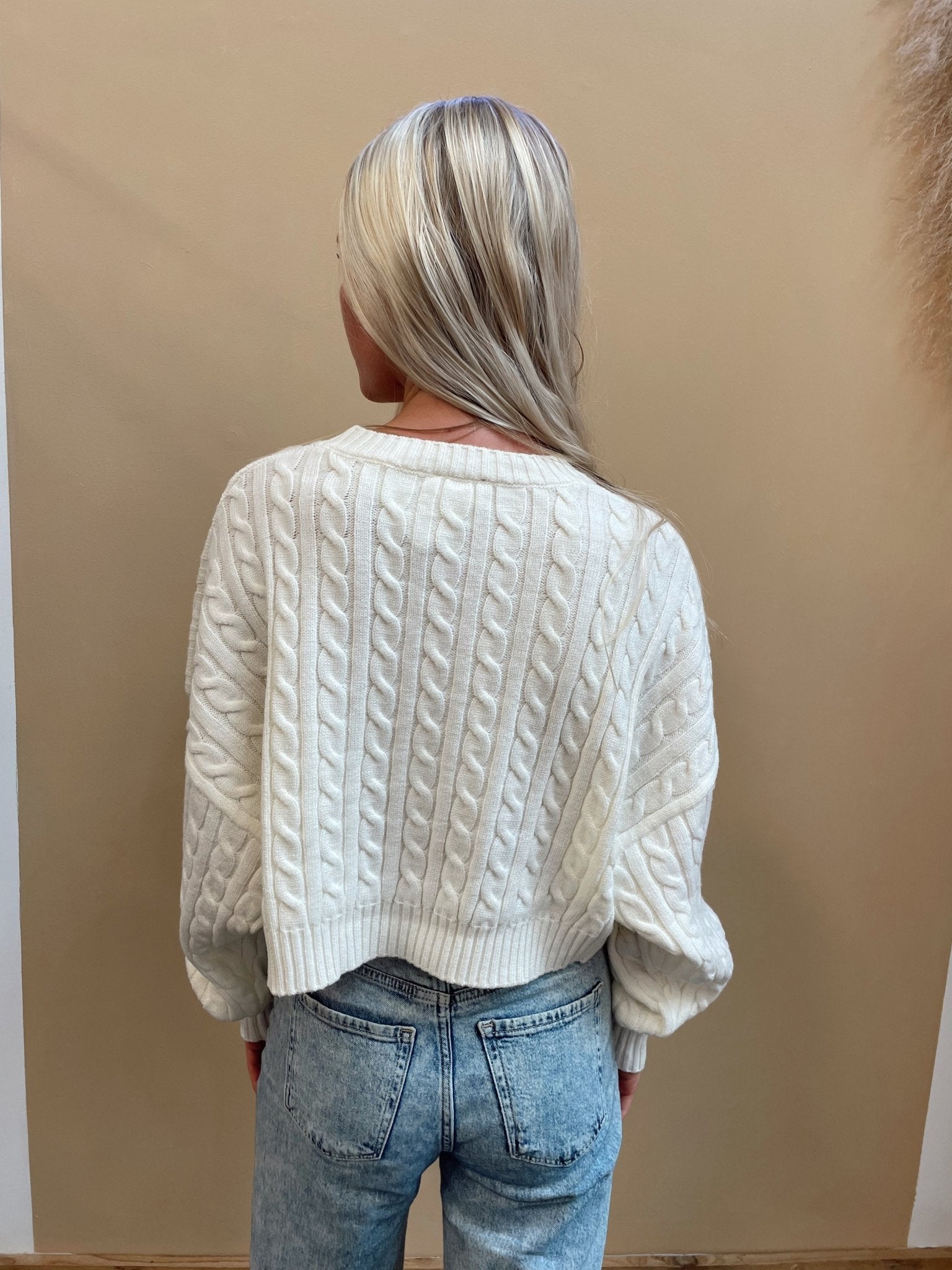 Danielle Cropped Sweater - Arete Style