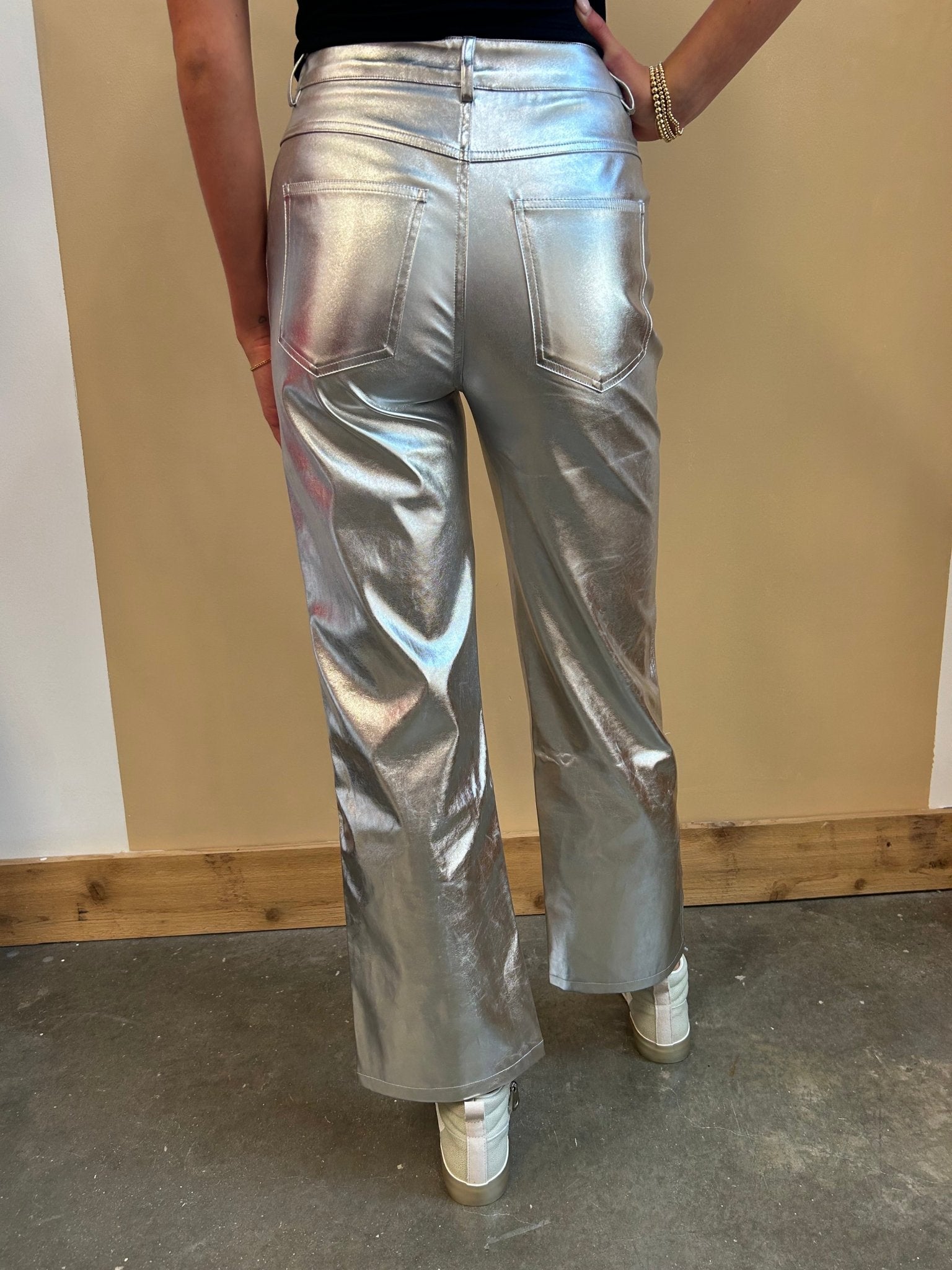 Disco Metallic Pants - Arete Style
