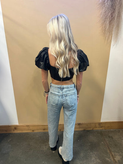 Hazel Puff Sleeve Top - Arete Style