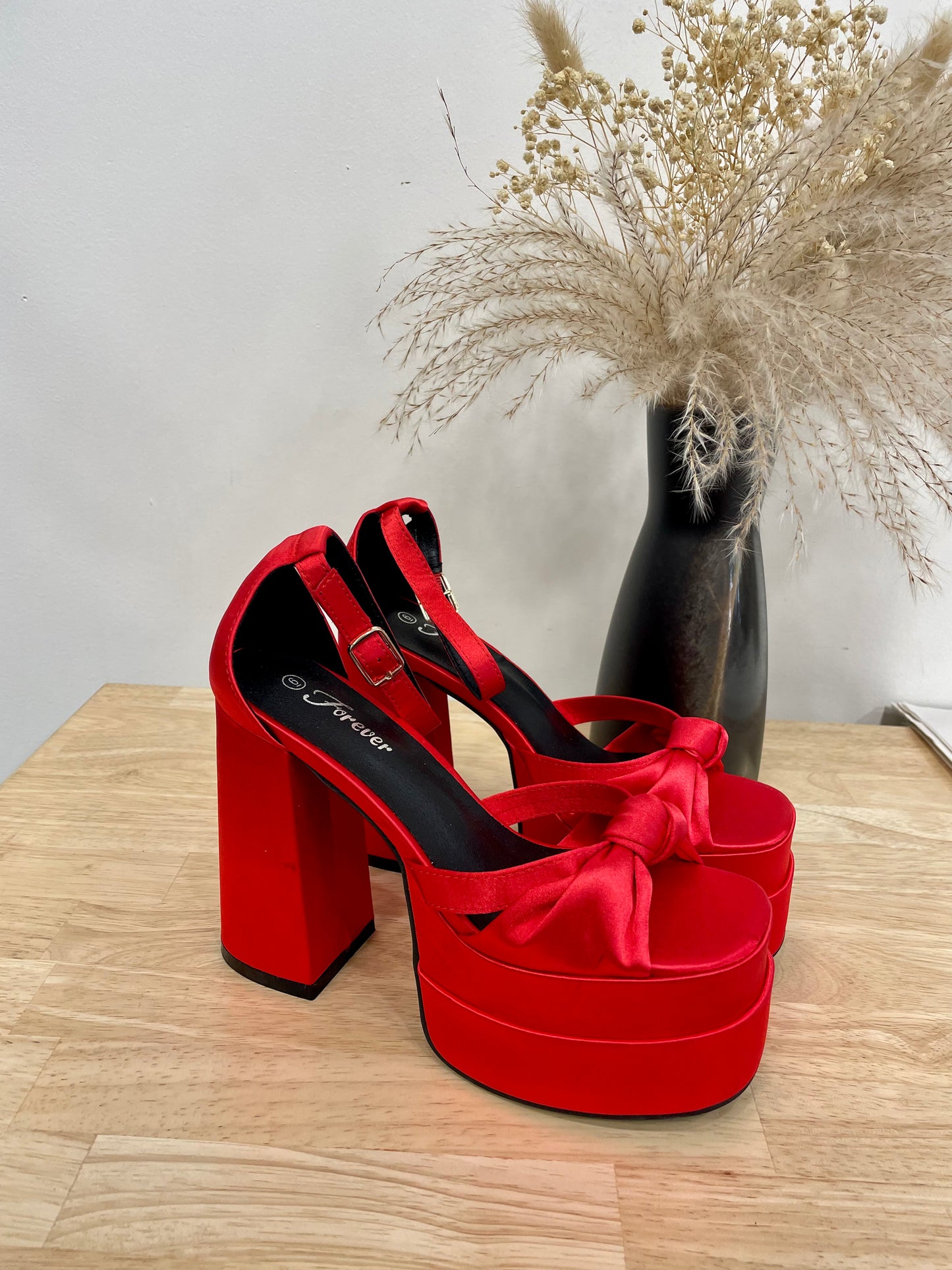 Kiss Me More Satin Heels - Arete Style