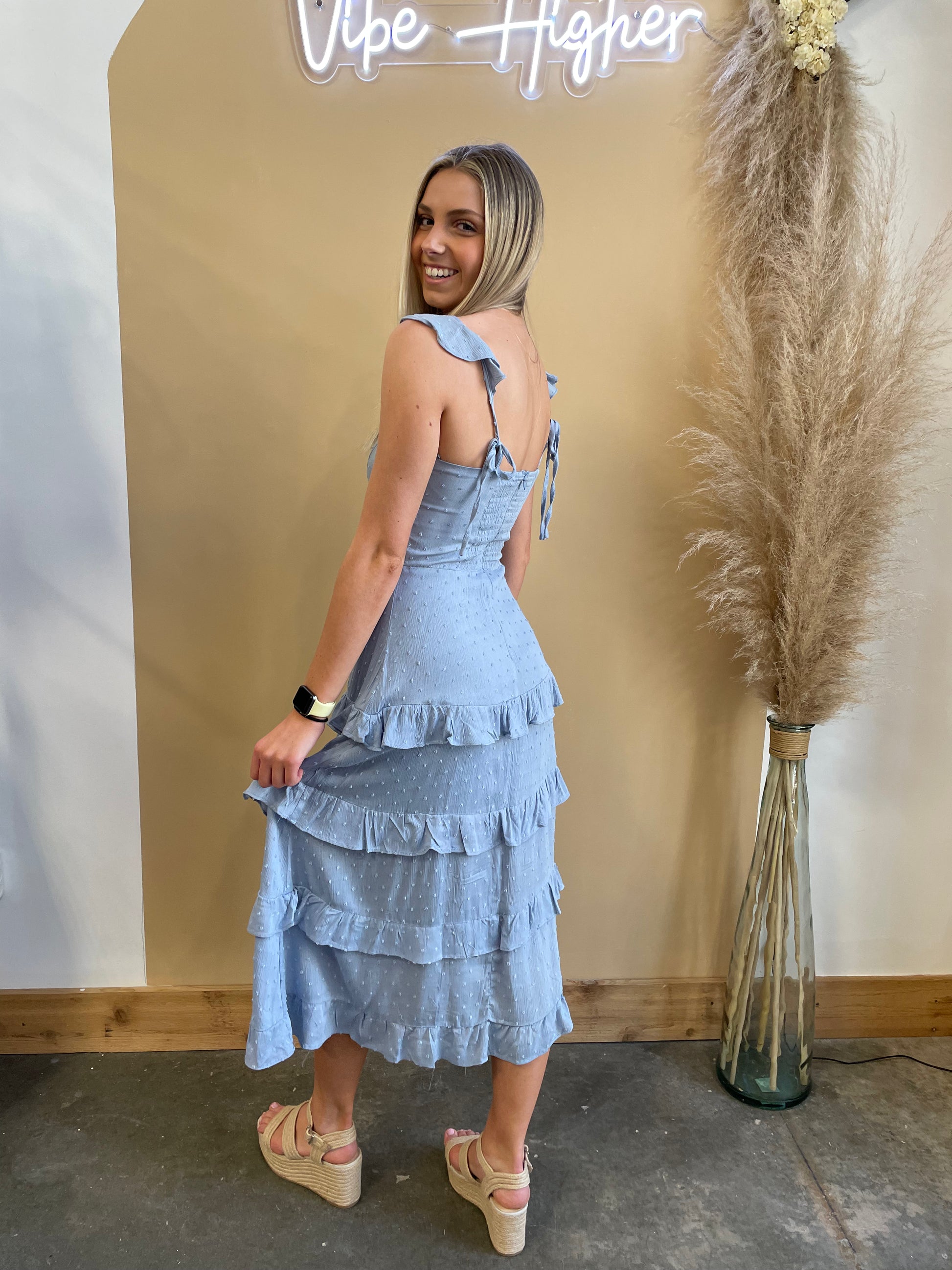 Becca Ruffle Midi - Arete Style