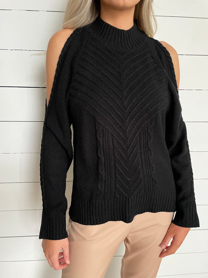 Maeve Cold Shoulder Sweater - Arete Style