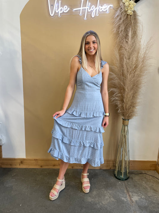 Becca Ruffle Midi - Arete Style
