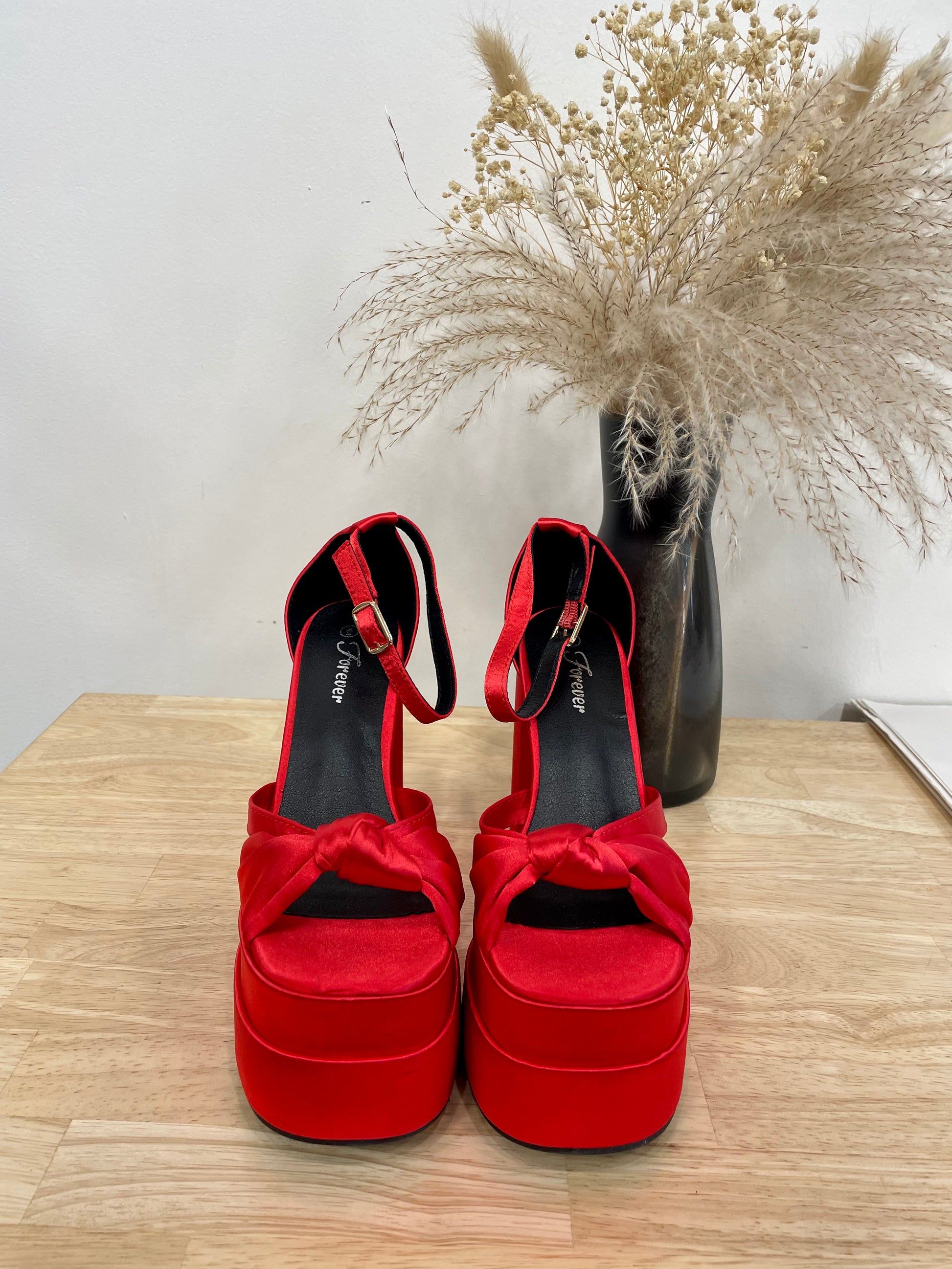 Kiss Me More Satin Heels - Arete Style
