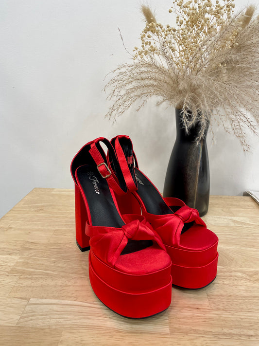 Kiss Me More Satin Heels - Arete Style