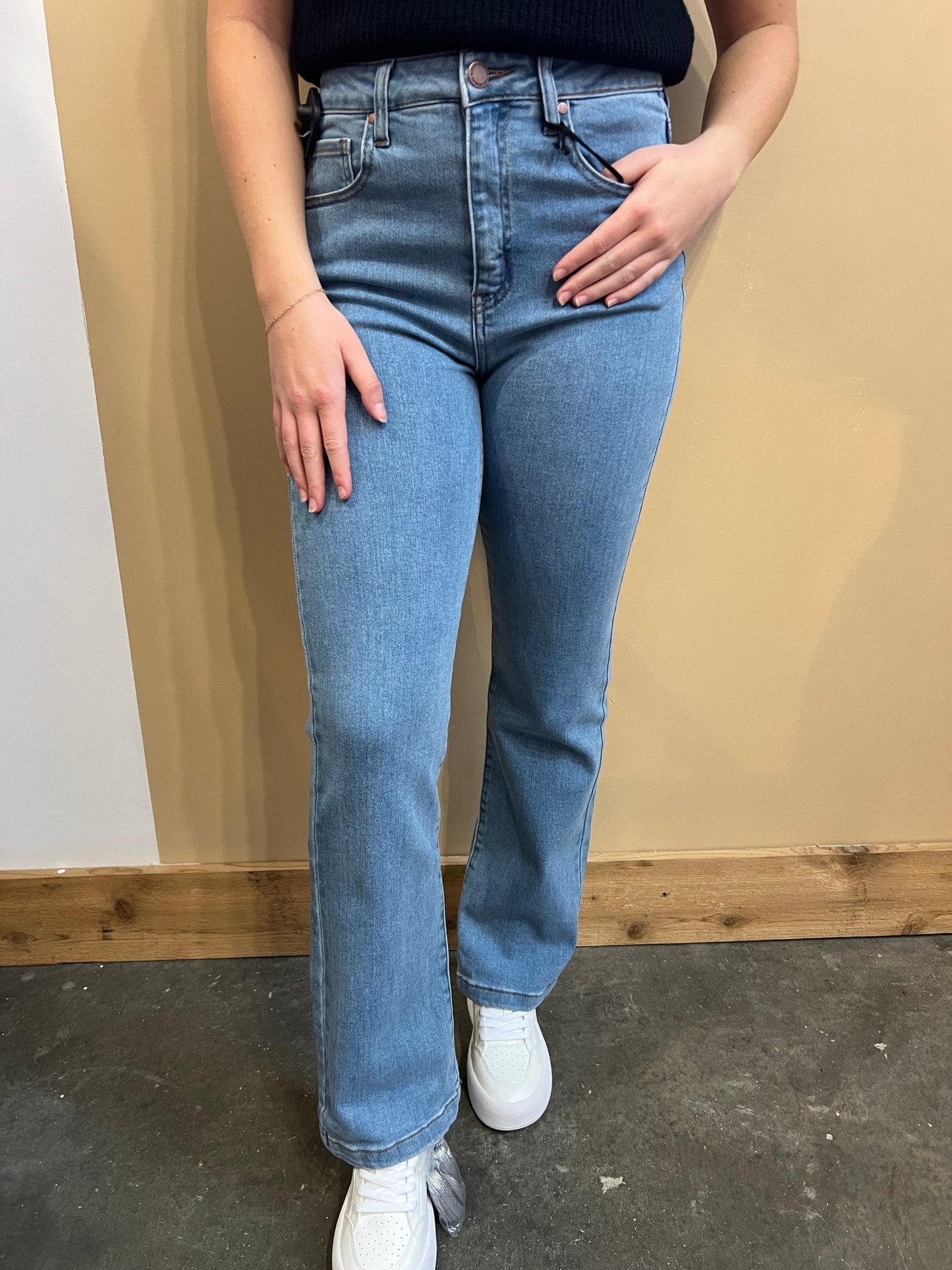 Jackie High Rise Straight Jeans - Arete Style