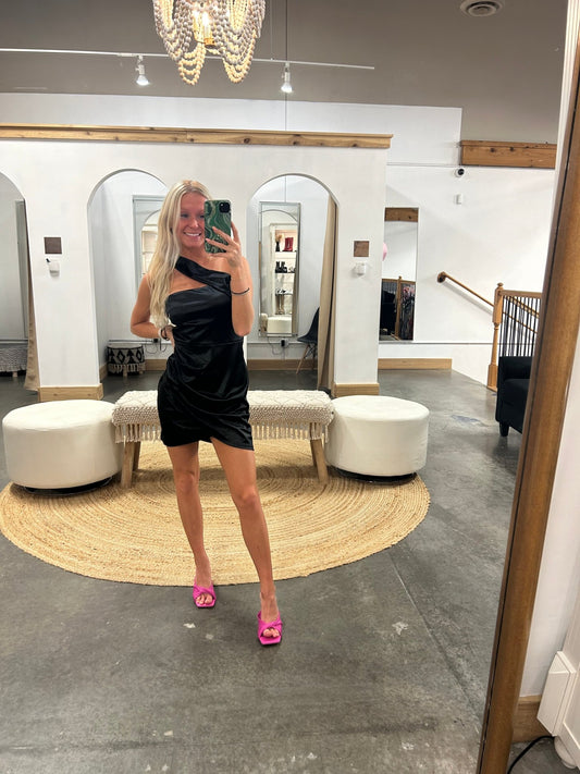 Jancy One Shoulder Dress - Arete Style