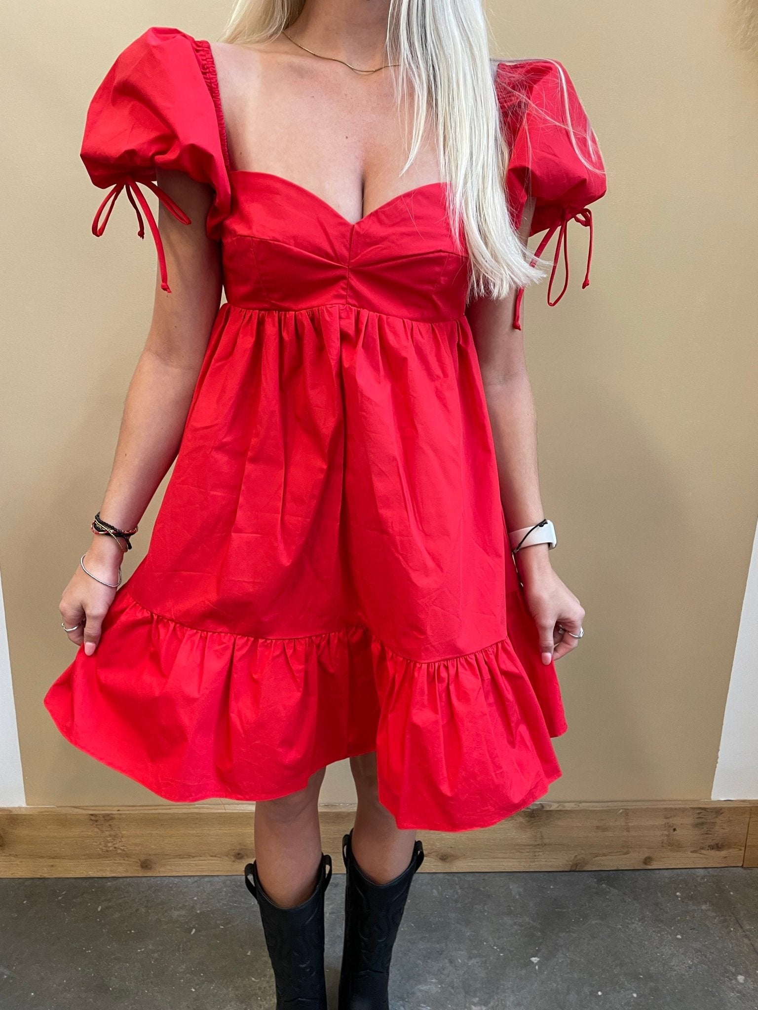 Jess Baby Doll Tie Dress - Arete Style